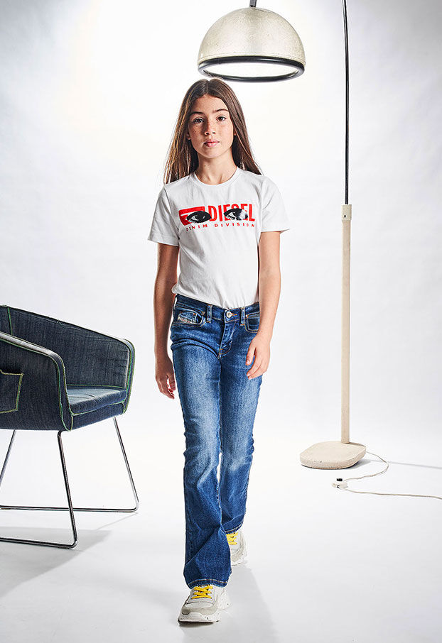 girls slim bootcut jeans