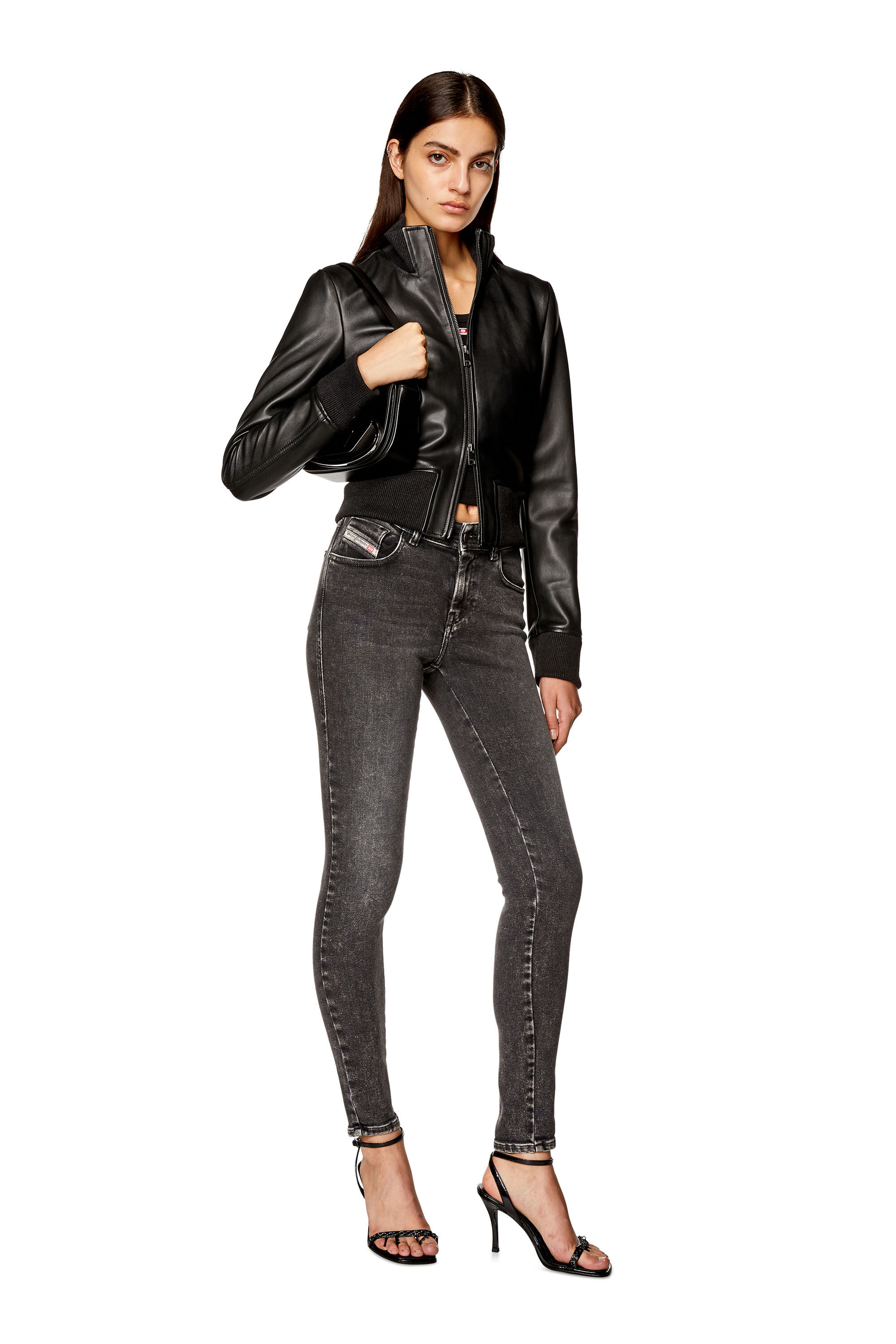 Diesel womens leather jacket on sale