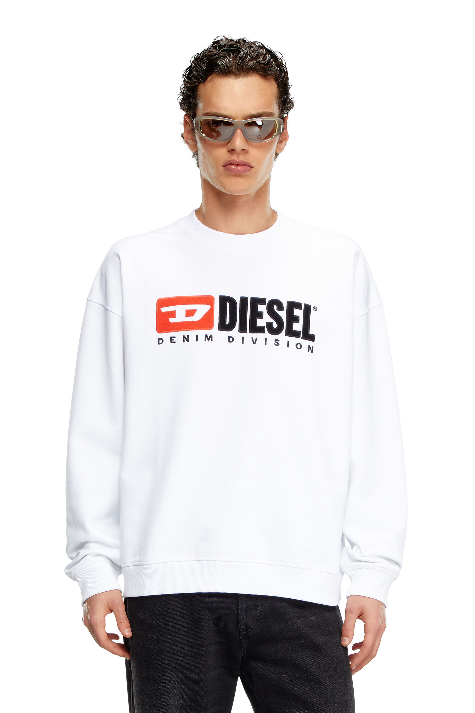 Diesel white sweatshirt store
