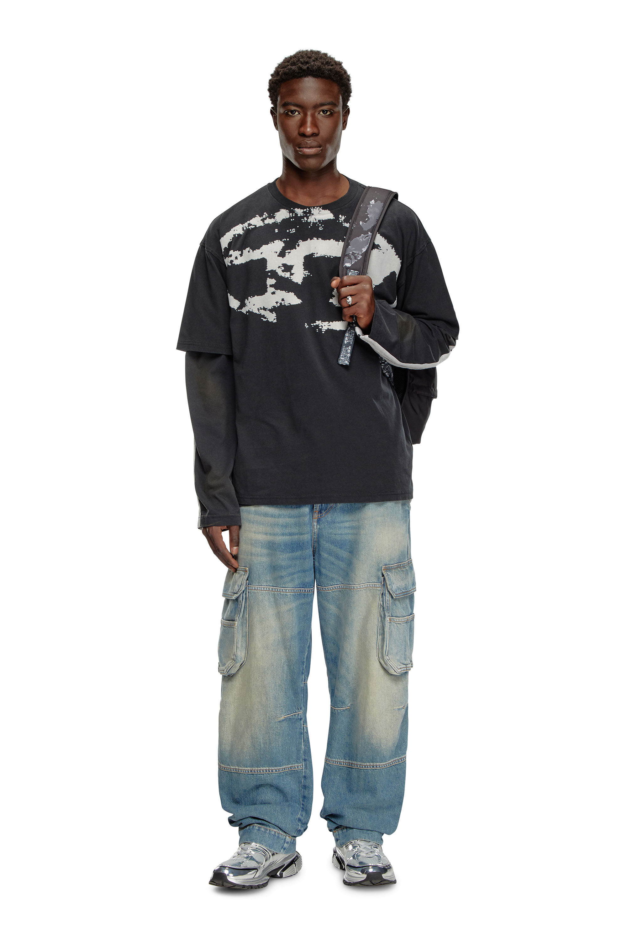DIESEL デニムロゴTシャツ 14Y 160cm DIESEL デニムロゴTシャツ 14Y 160cm