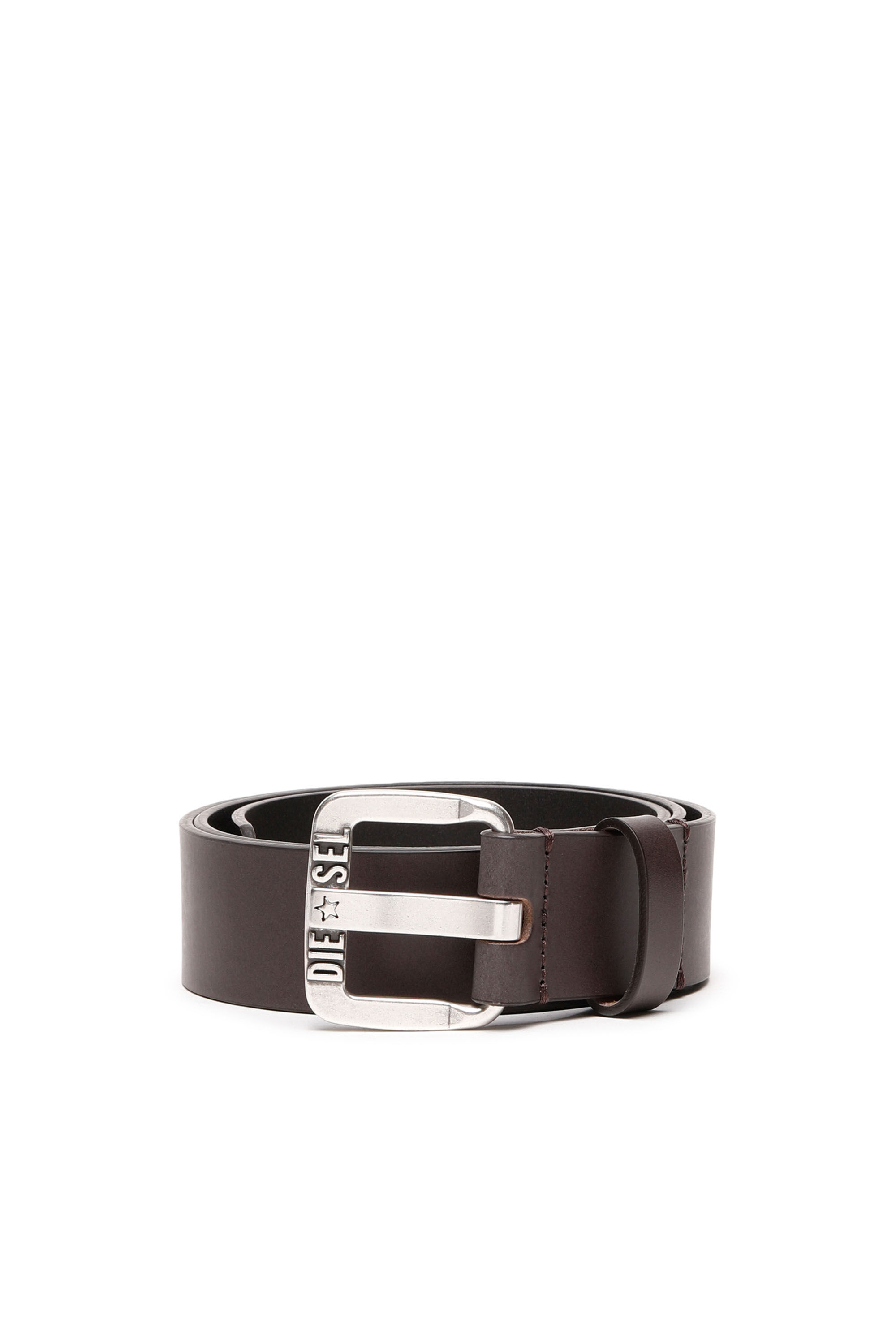 Diesel Men 00S Archive Brown Leather Belt Studs Grunge Size