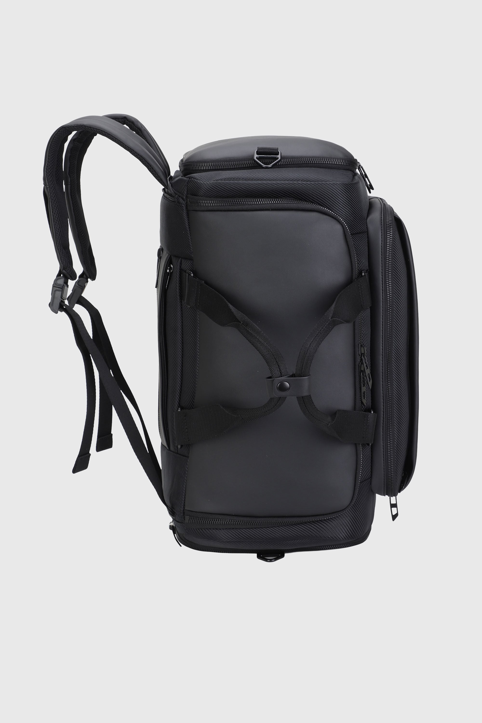 Diesel - DIESEL CARBON FIBER DUFFLE-BLACK DSB002, Unisex's Pratical business duffle bag in Black - 4