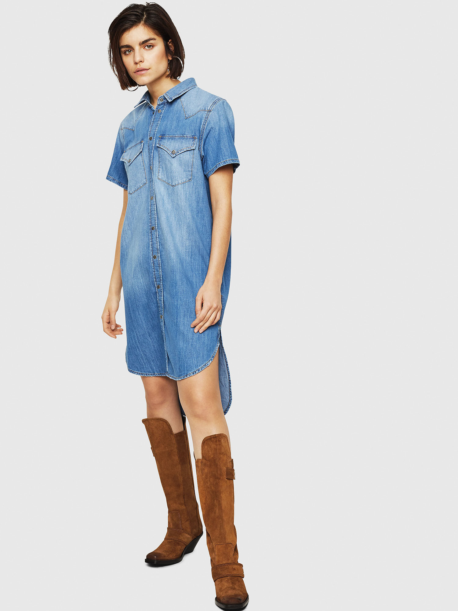 Robe en jean diesel clearance
