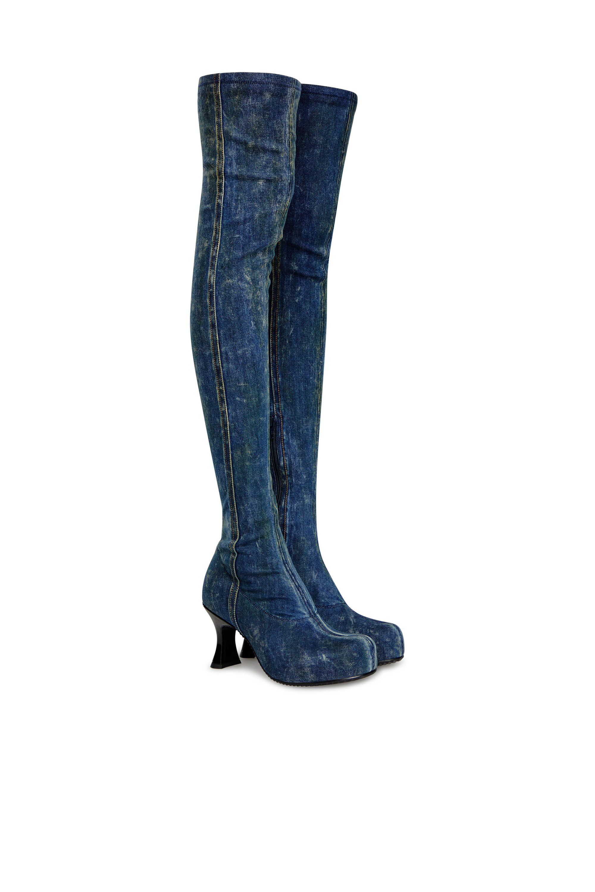 Long blue boots uk shop