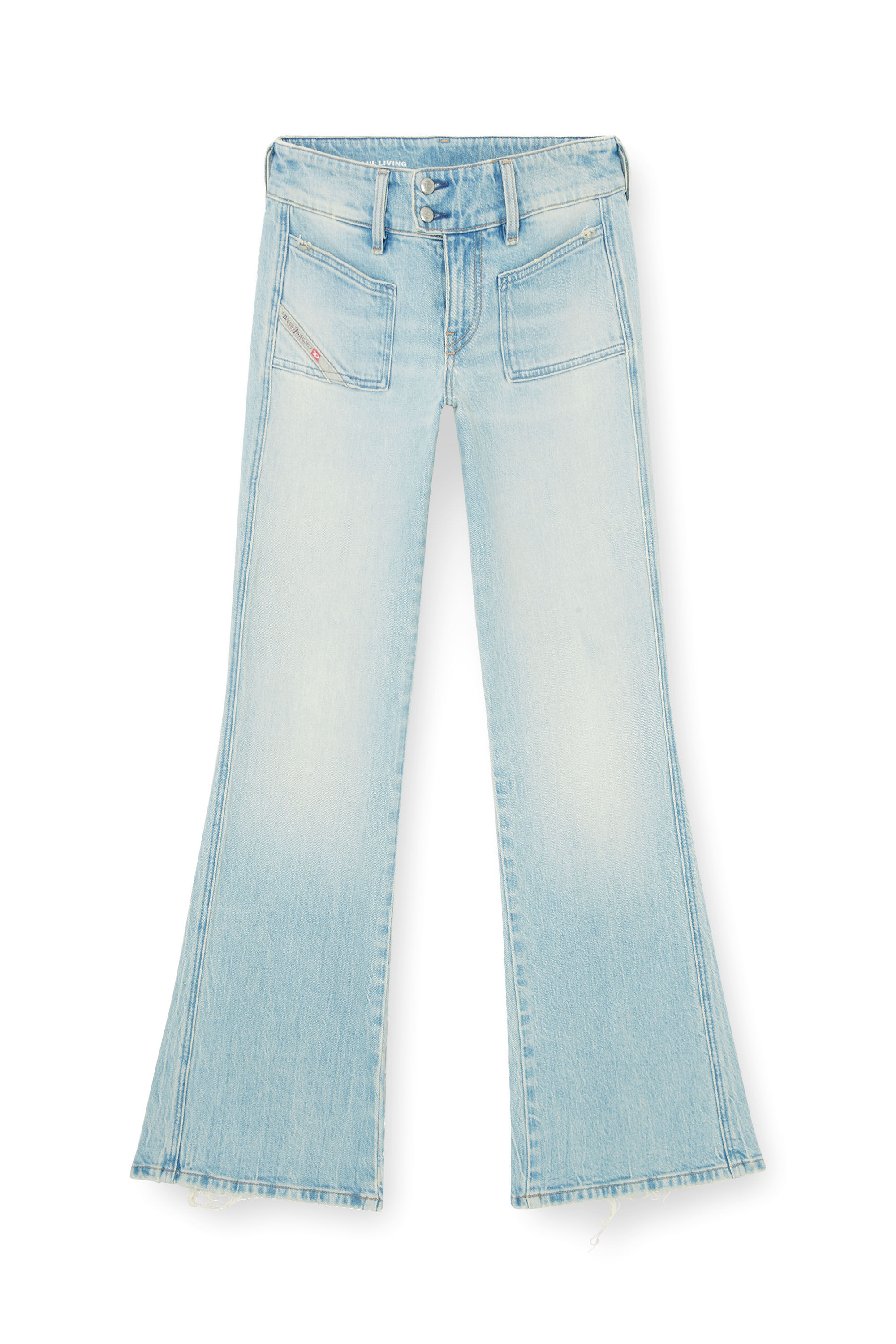 Diesel - Woman's Bootcut Jeans D-Hush 0KBBX, Light Blue - 6