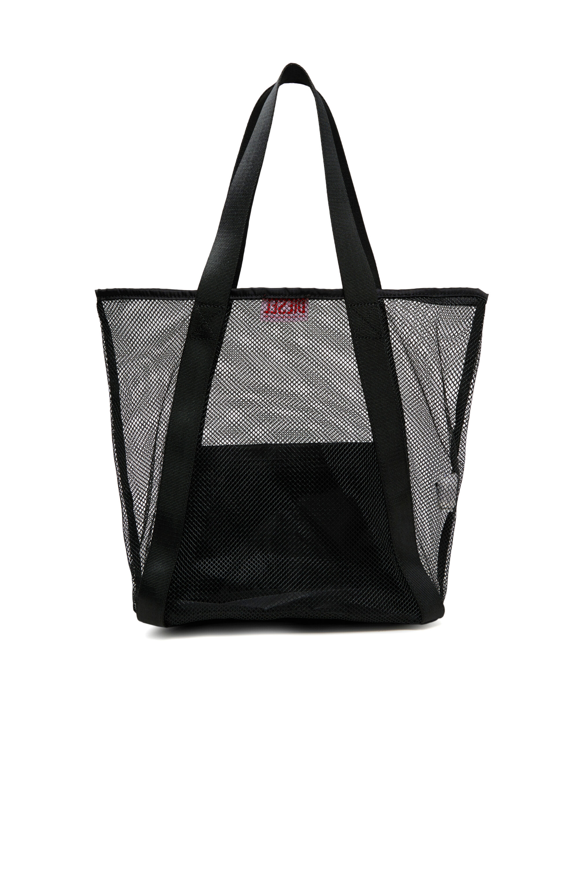 Diesel - WAPYS, Woman's WAPYS-Tote bag in nylon mesh in Black - 2