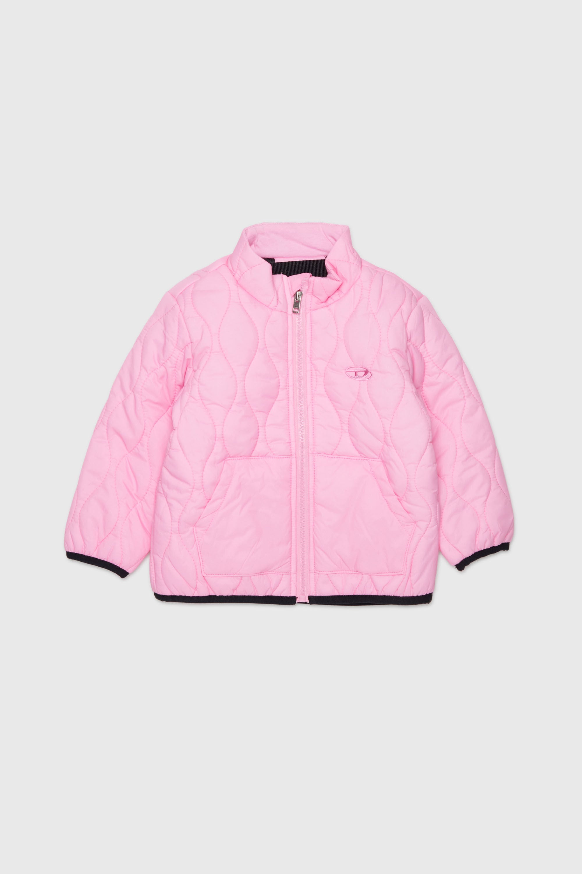 Diesel - JONIONB, Man's Quilted jacket with Oval D embroidery in Pink - 1