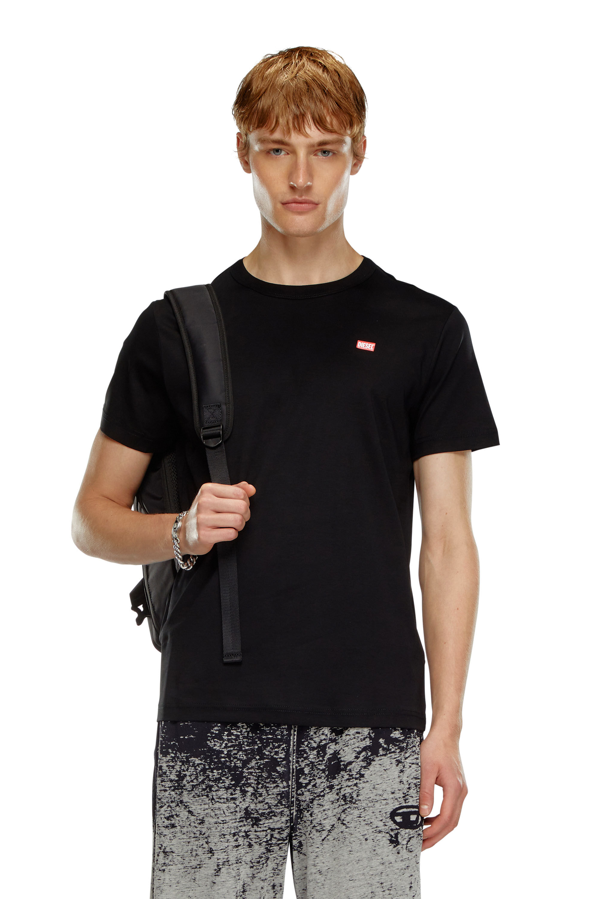 ★DIESEL★ T Miegor K77 T-shirt Black Men's T-shirt in mercerised cotton | Black | Diesel
