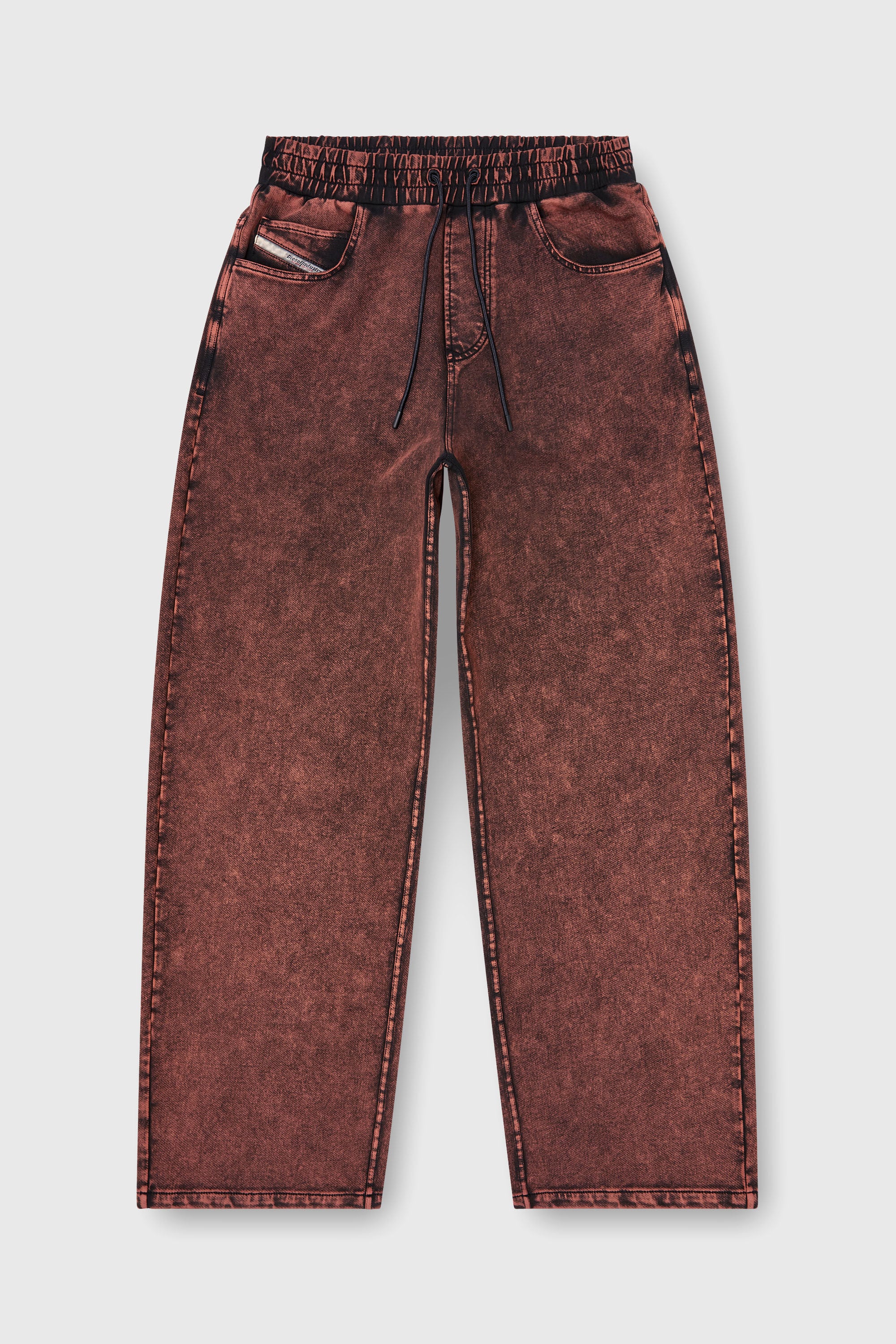 Diesel - P-STUK, Man's Sweatpants with denim effect in Brown - 2