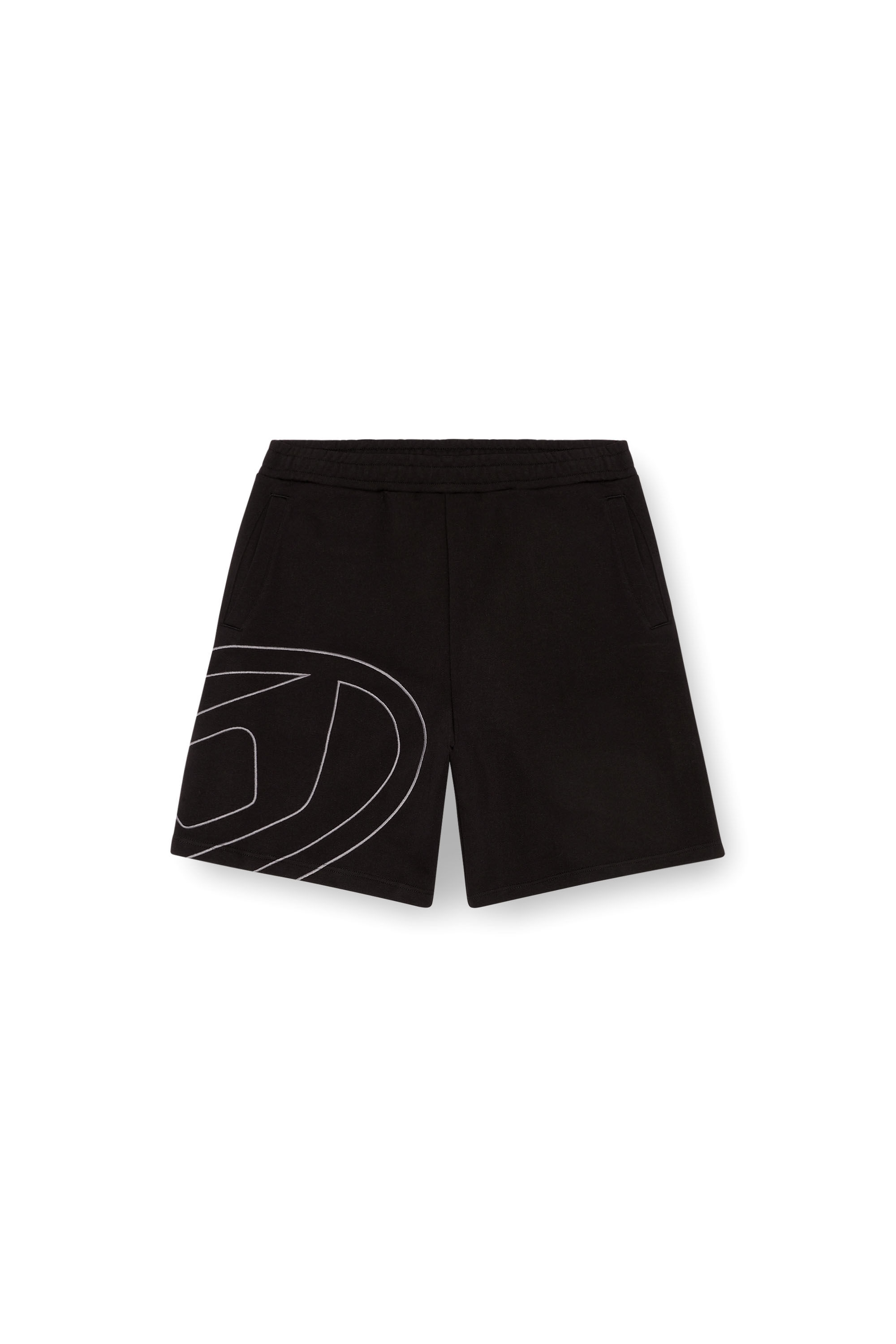 P-CROW-MEGOVAL Man: Sweat shorts with maxi D logo | Diesel