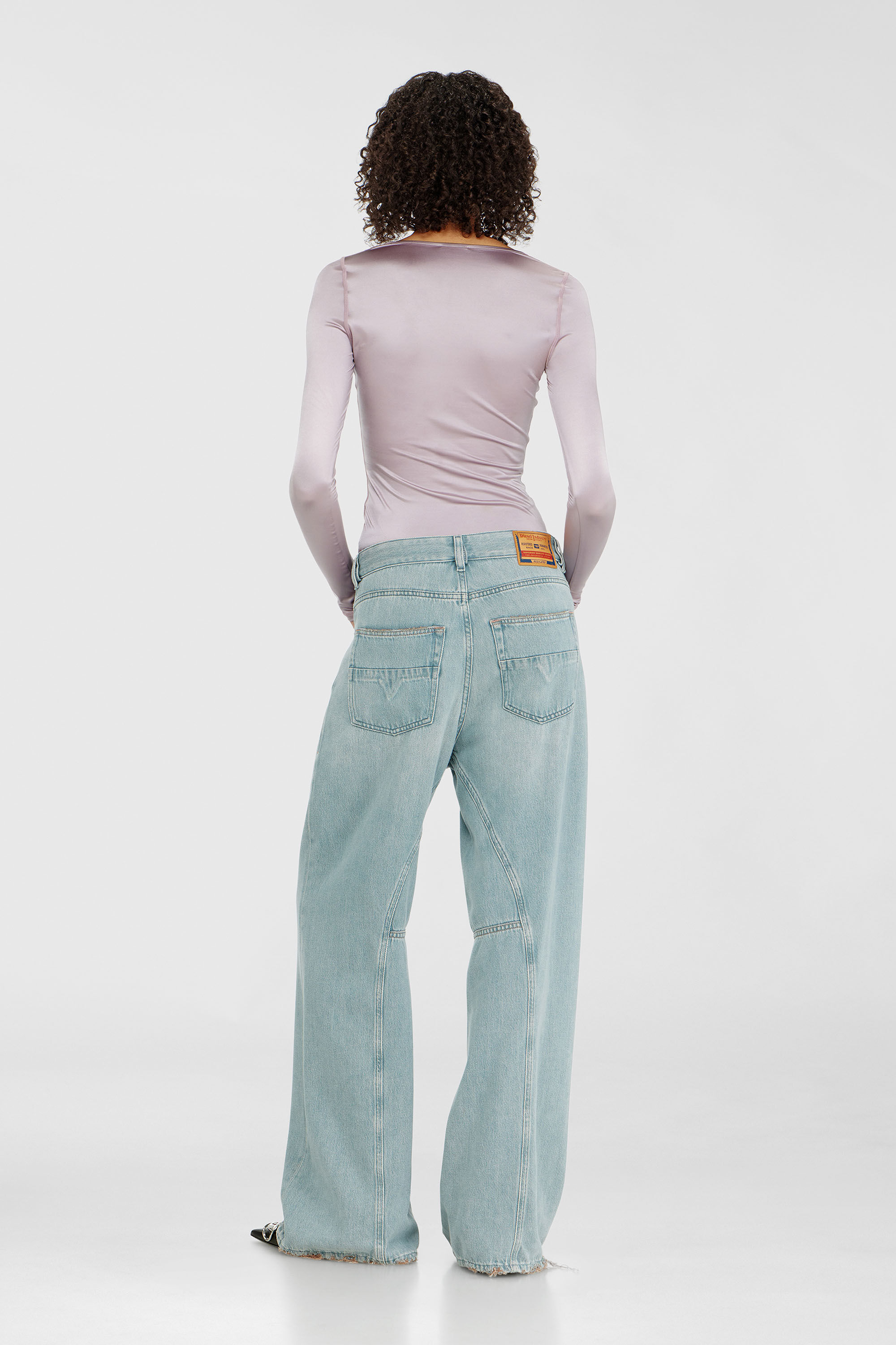 Diesel - Woman's Relaxed Jeans 1996 D-Sire 09P84, Light Blue - 3