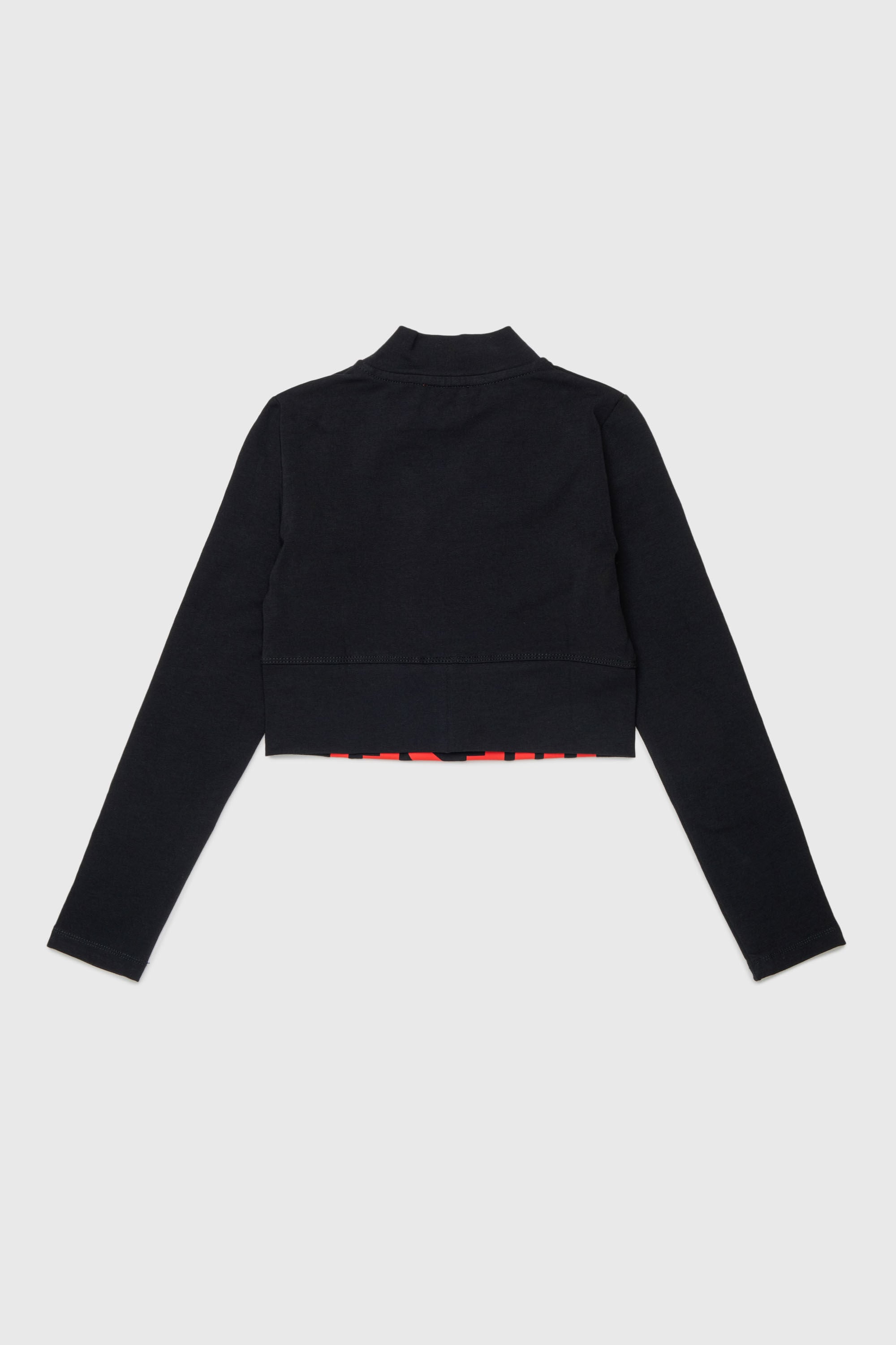 Diesel - TCEFILS, Woman's Crop top with cut-off logo in Black - 2