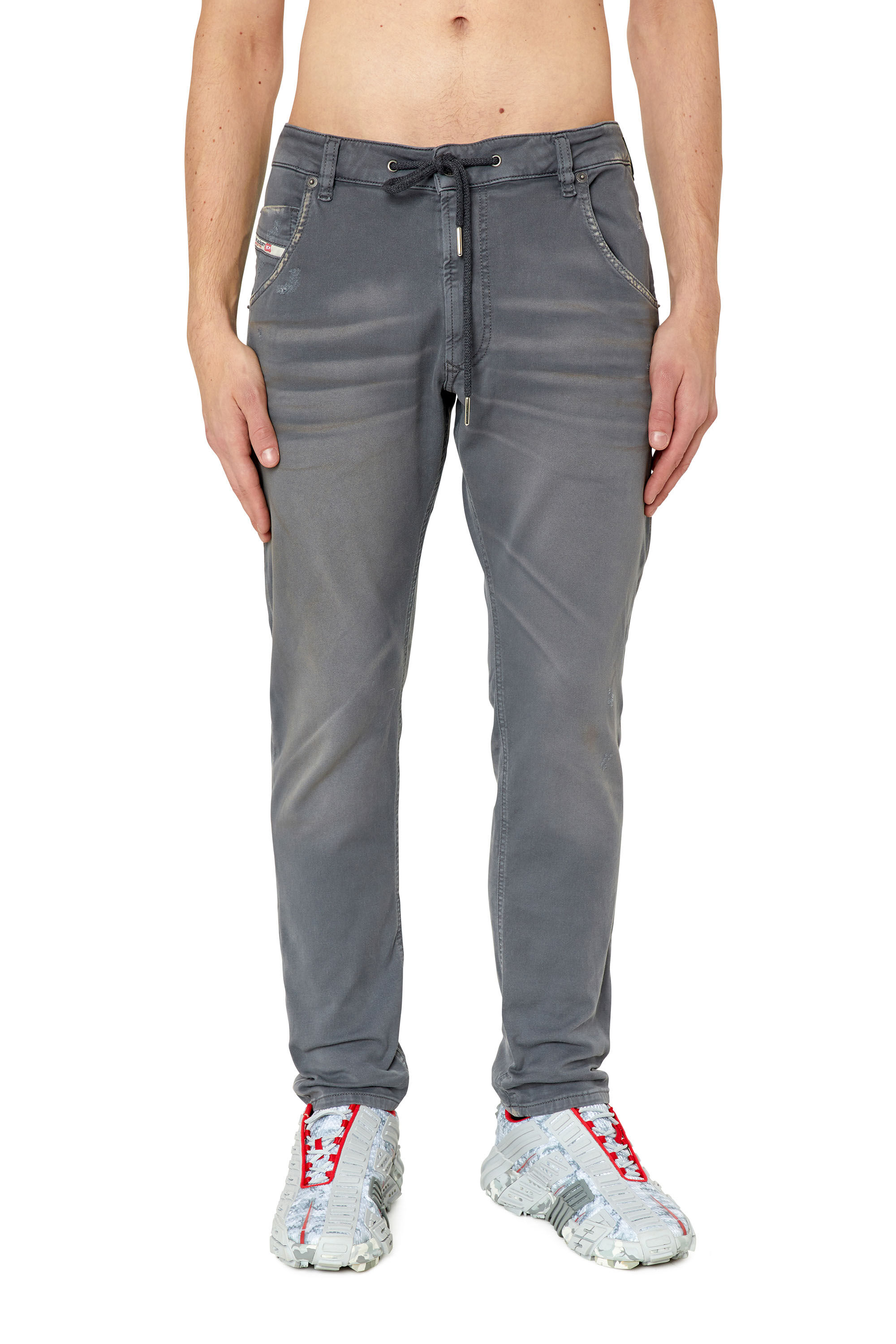 Diesel - Krooley JoggJeans® 09E98 Tapered, Light Grey - Image 3