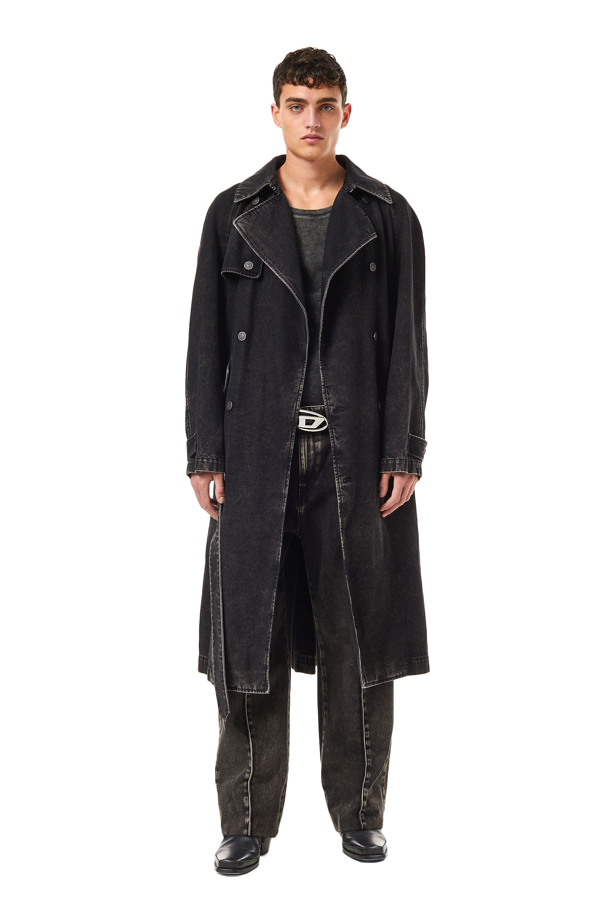 Double cheap breasted trench