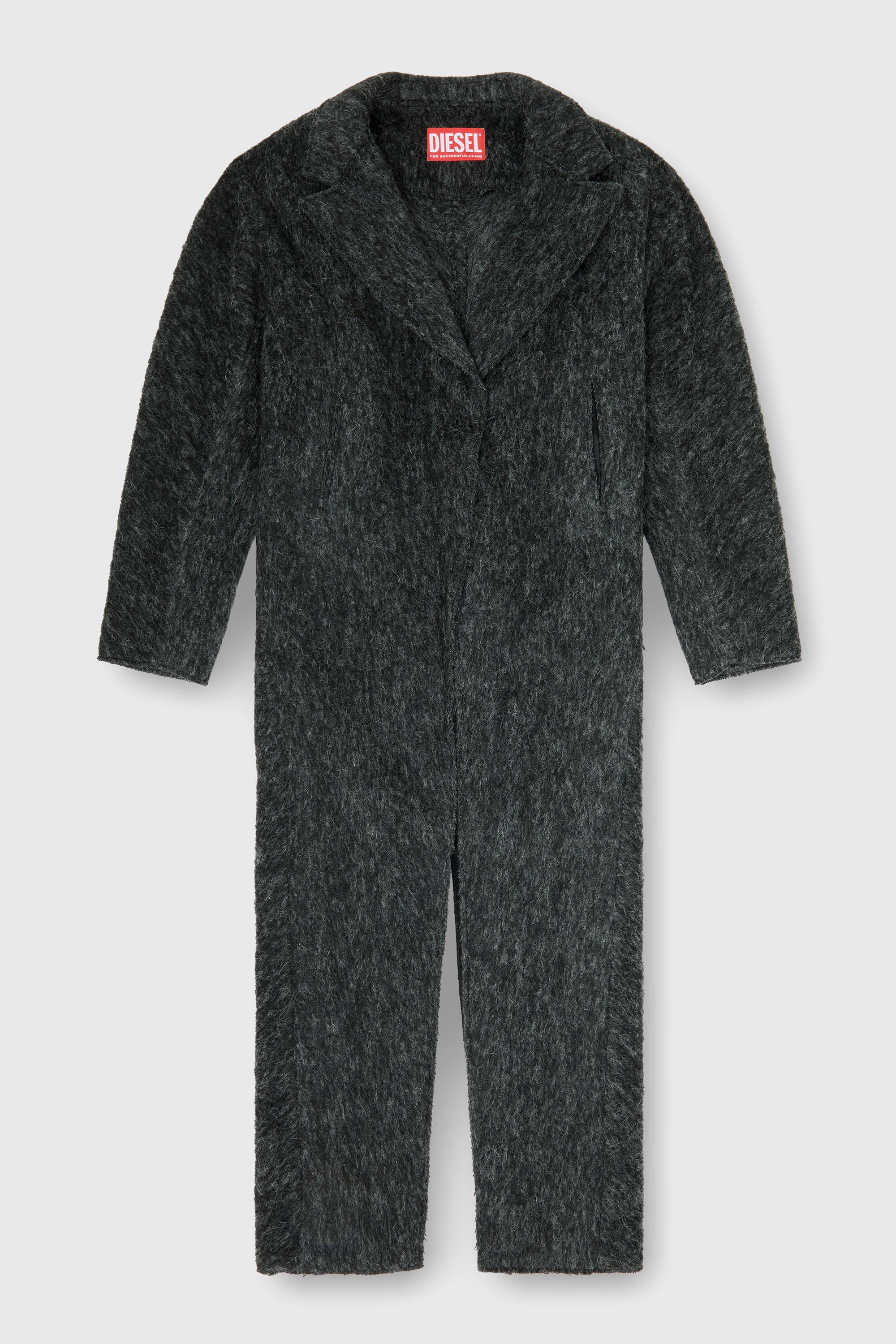 Diesel - W-SAYTA, Woman's Long coat in wool and alpaca blend in null - 2