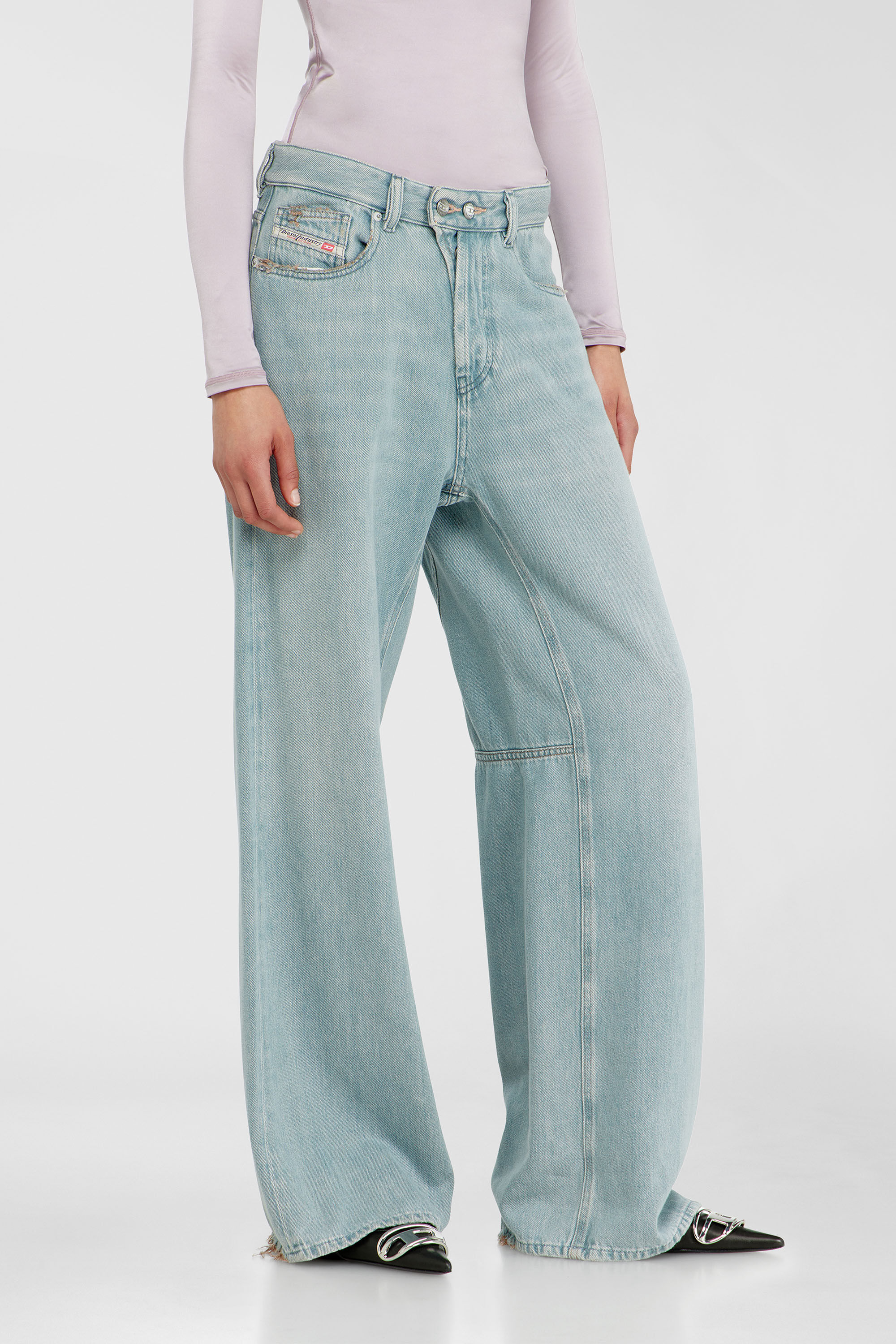 Diesel - Woman's Relaxed Jeans 1996 D-Sire 09P84, Light Blue - 7