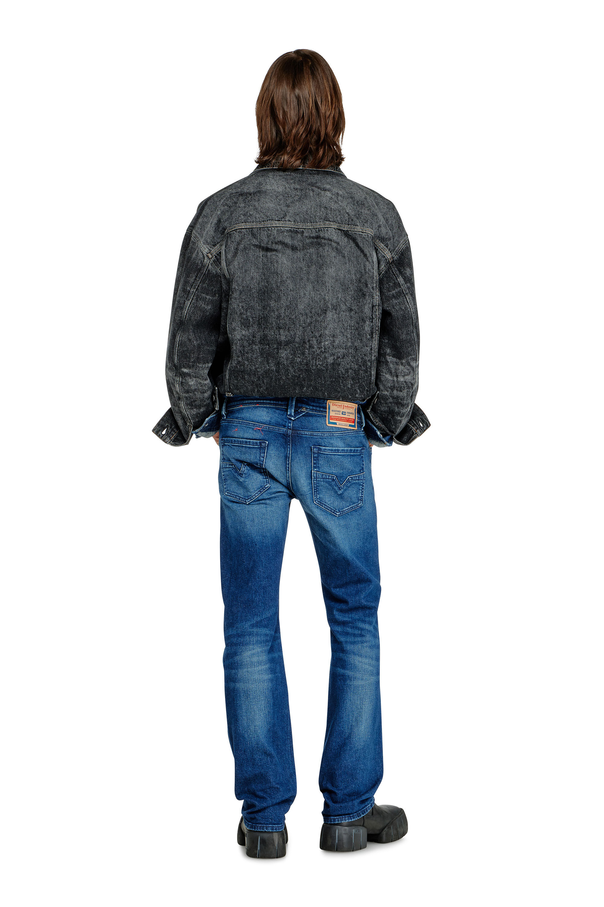 Diesel - Man's Regular Jeans 1985 Larkee 09L51, Dark Blue - 3