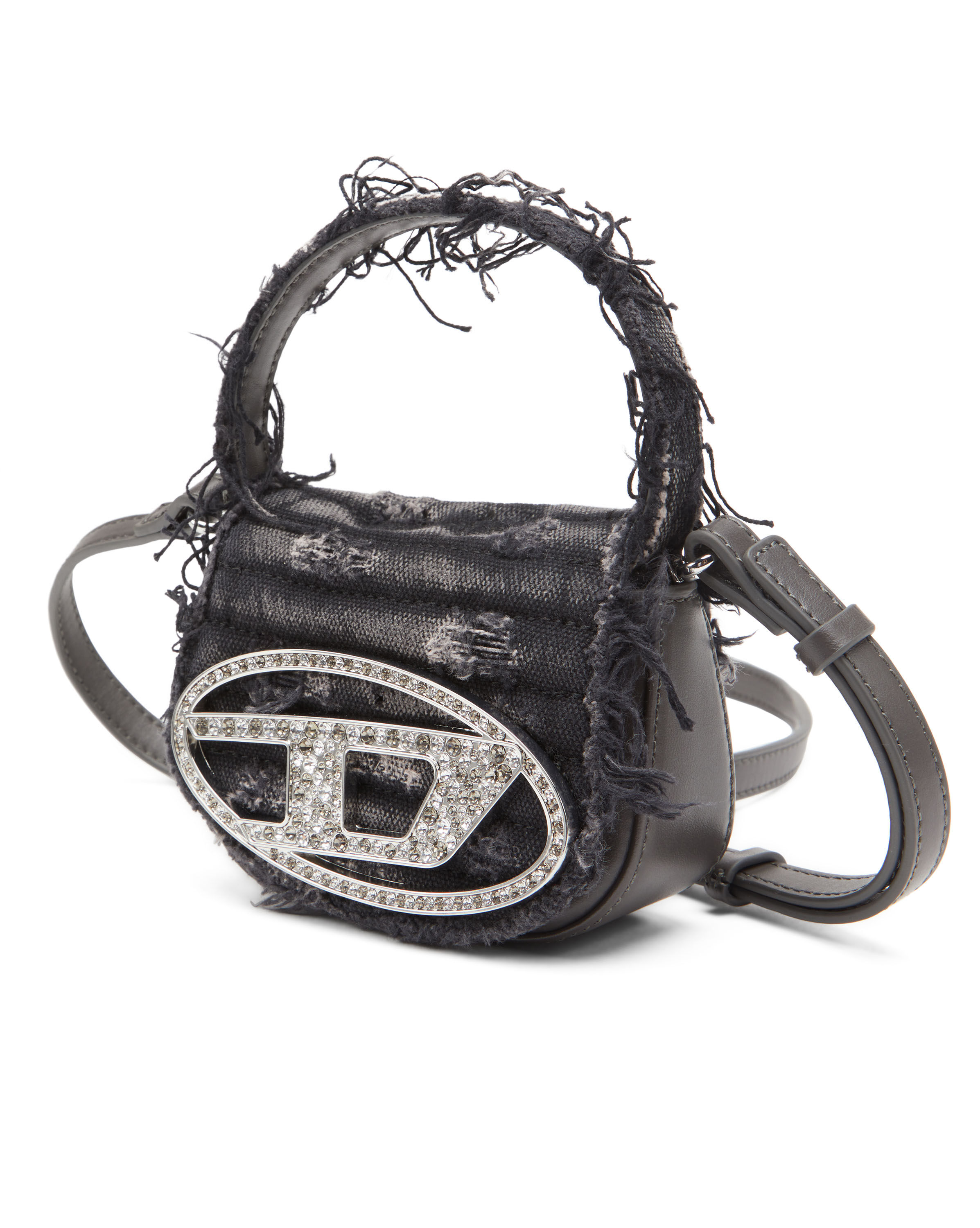 1DR XS Woman: Canvas mini bag with crystals | Diesel 1DR XS Woman: Canvas mini bag with crystals | Diesel