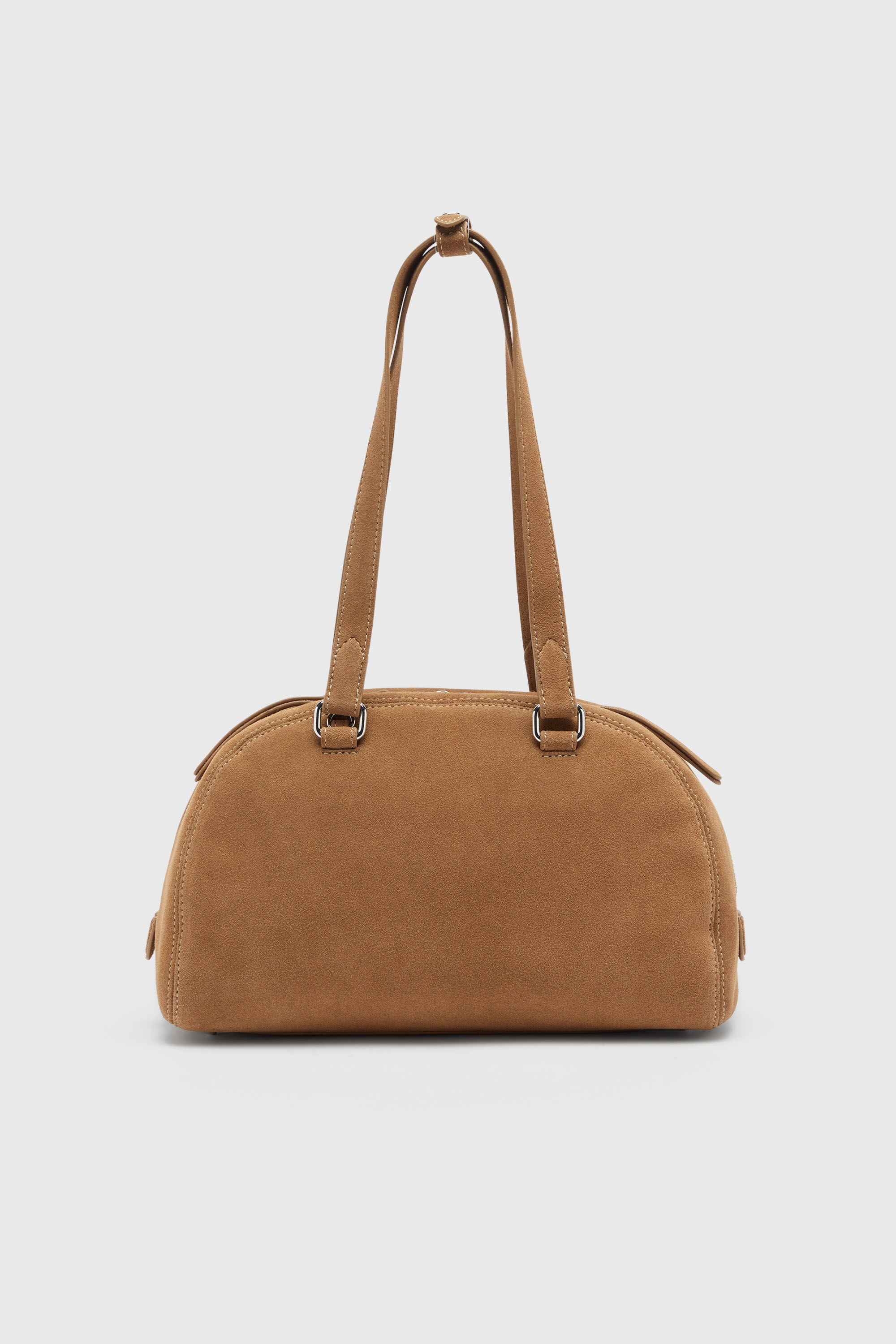 Diesel - 1DR DOME SHOULDER, Unisex's 1DR Dome-Suede shoulder bag with Oval D logo in Beige - 3