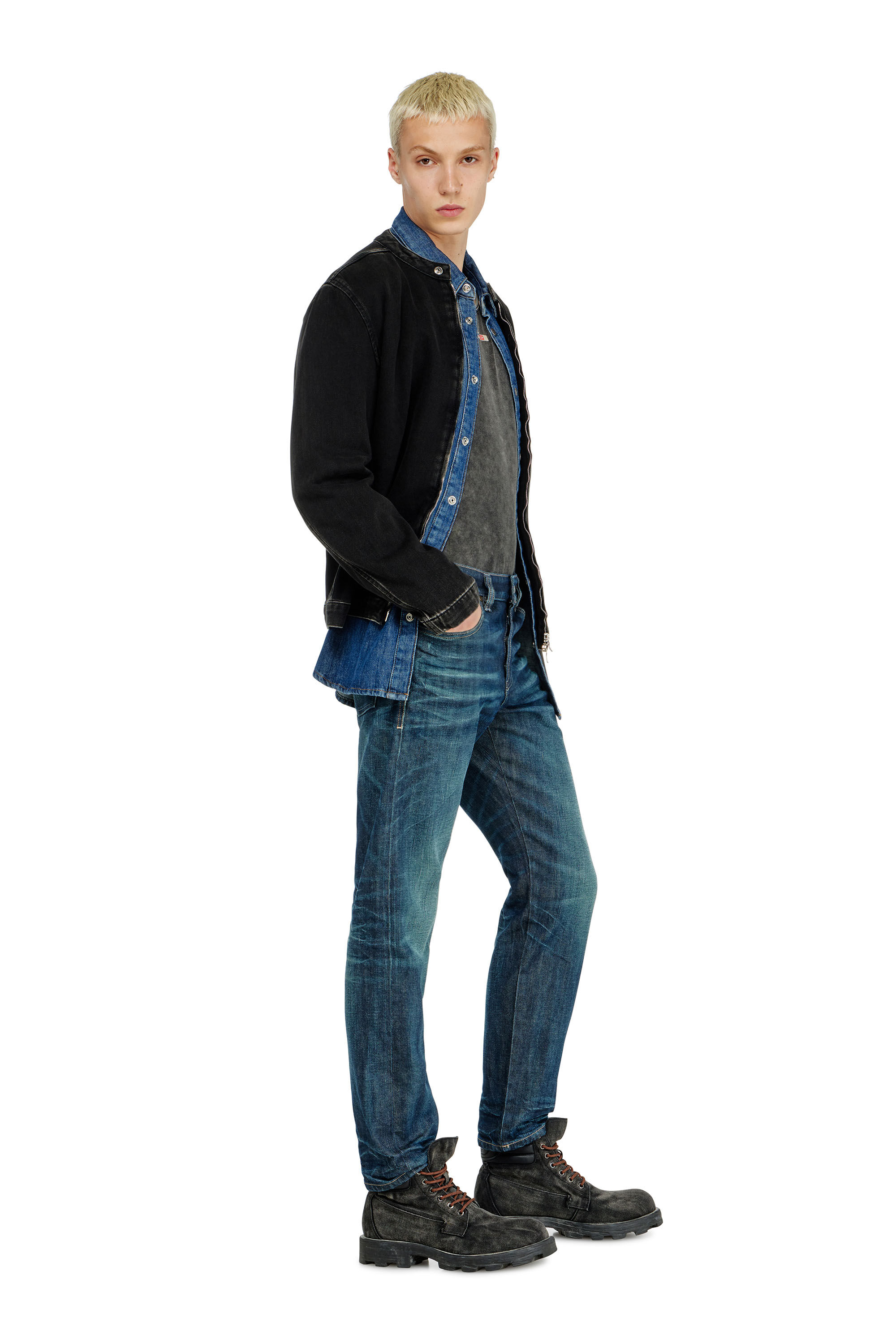 Diesel - Man's Slim Jeans 1993 D-Vyl 09Q04, Dark Blue - 2