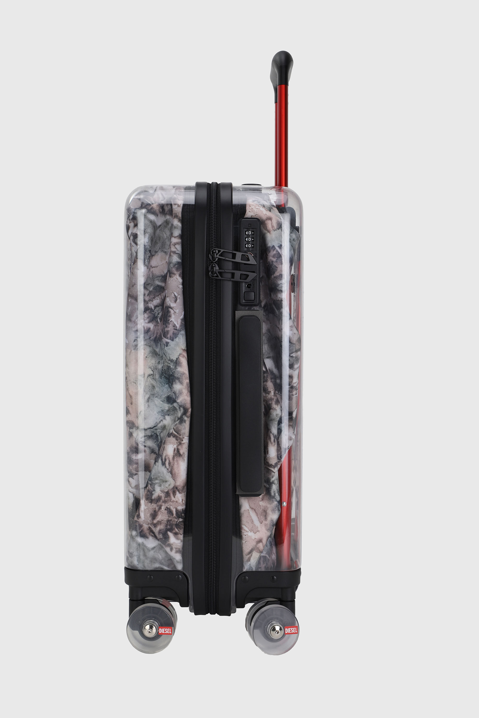 LU0036 HARD LUGGAGE - DSL009, Grey/Pink