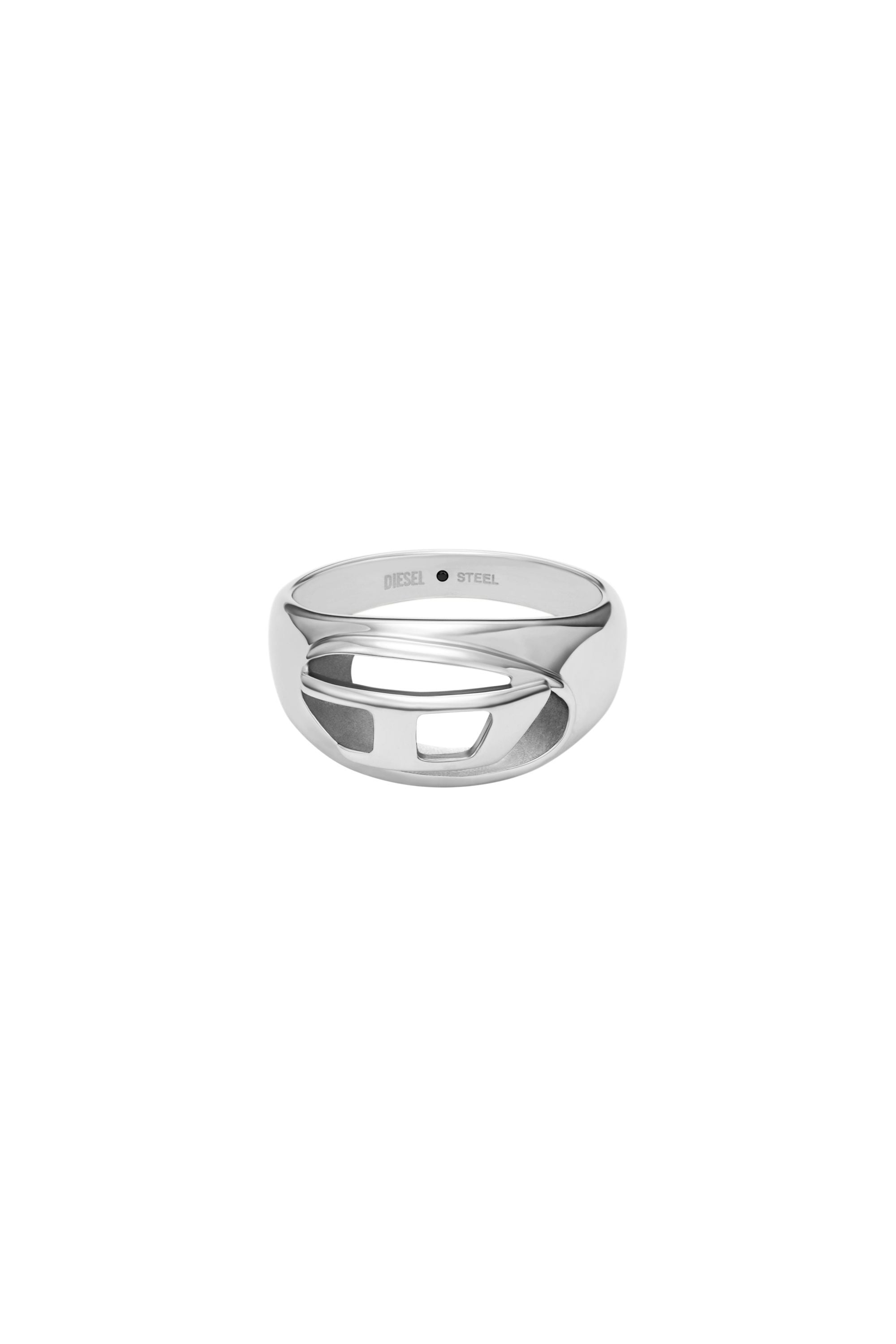 Diesel - DX1715040, Unisex's Stainless Steel Band Ring in Silver - 2