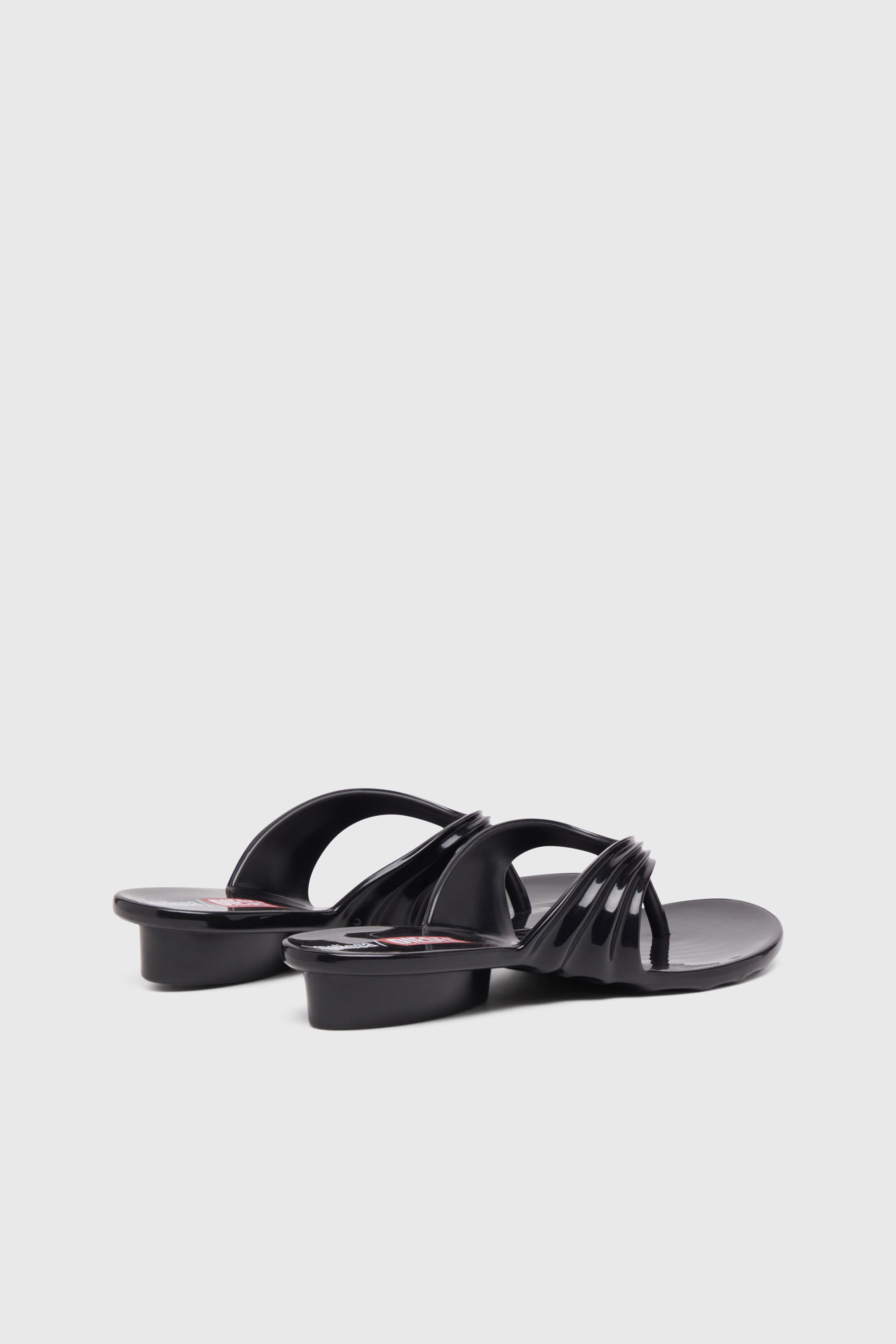 Diesel - MELISSA QUANTUM THONG, Woman's Sculptural flip-flops in Melflex&reg; in Black - 3