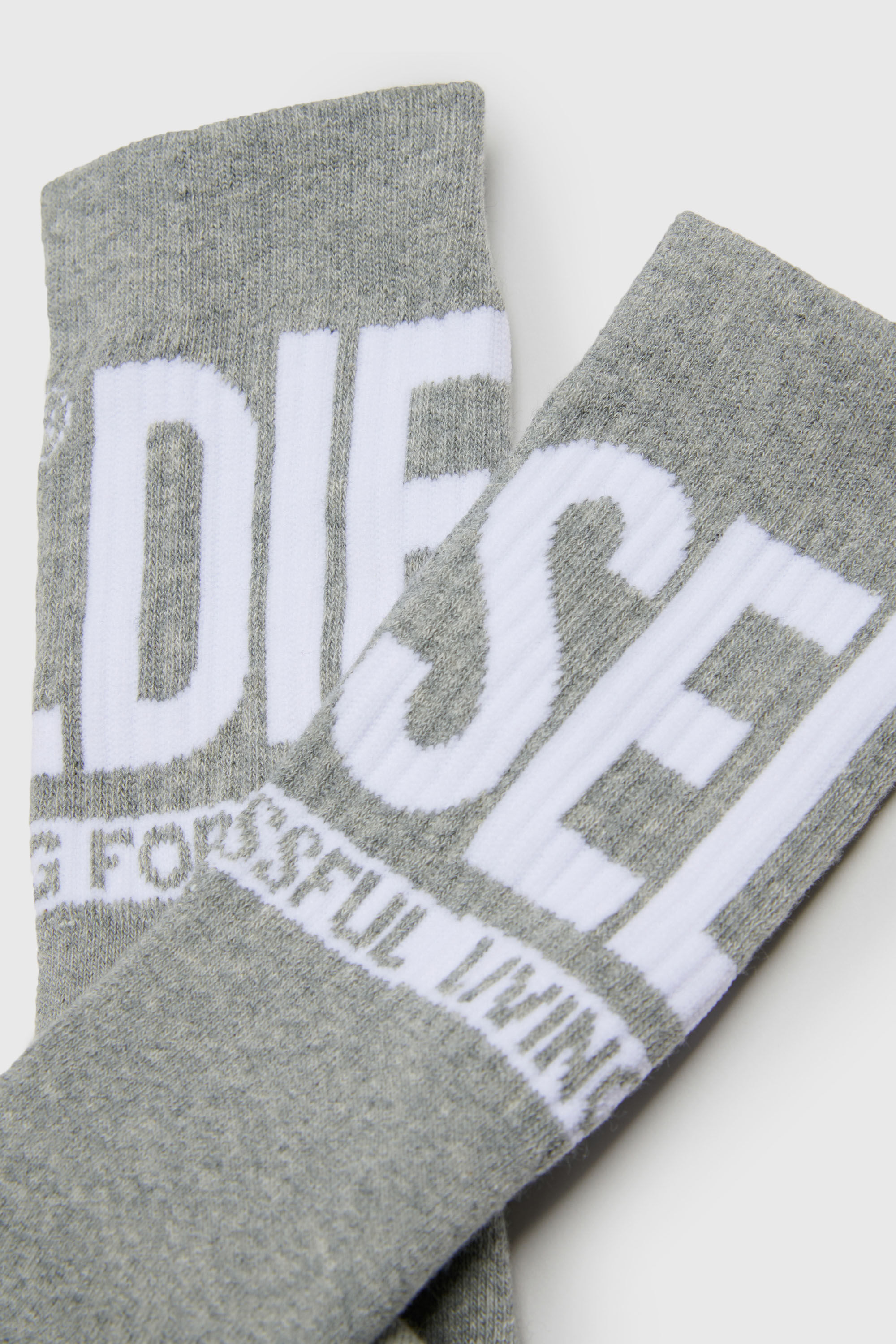 Diesel - SKM-ZRAYBIPACK, Man's Two-pack of socks with logo in Black - 3