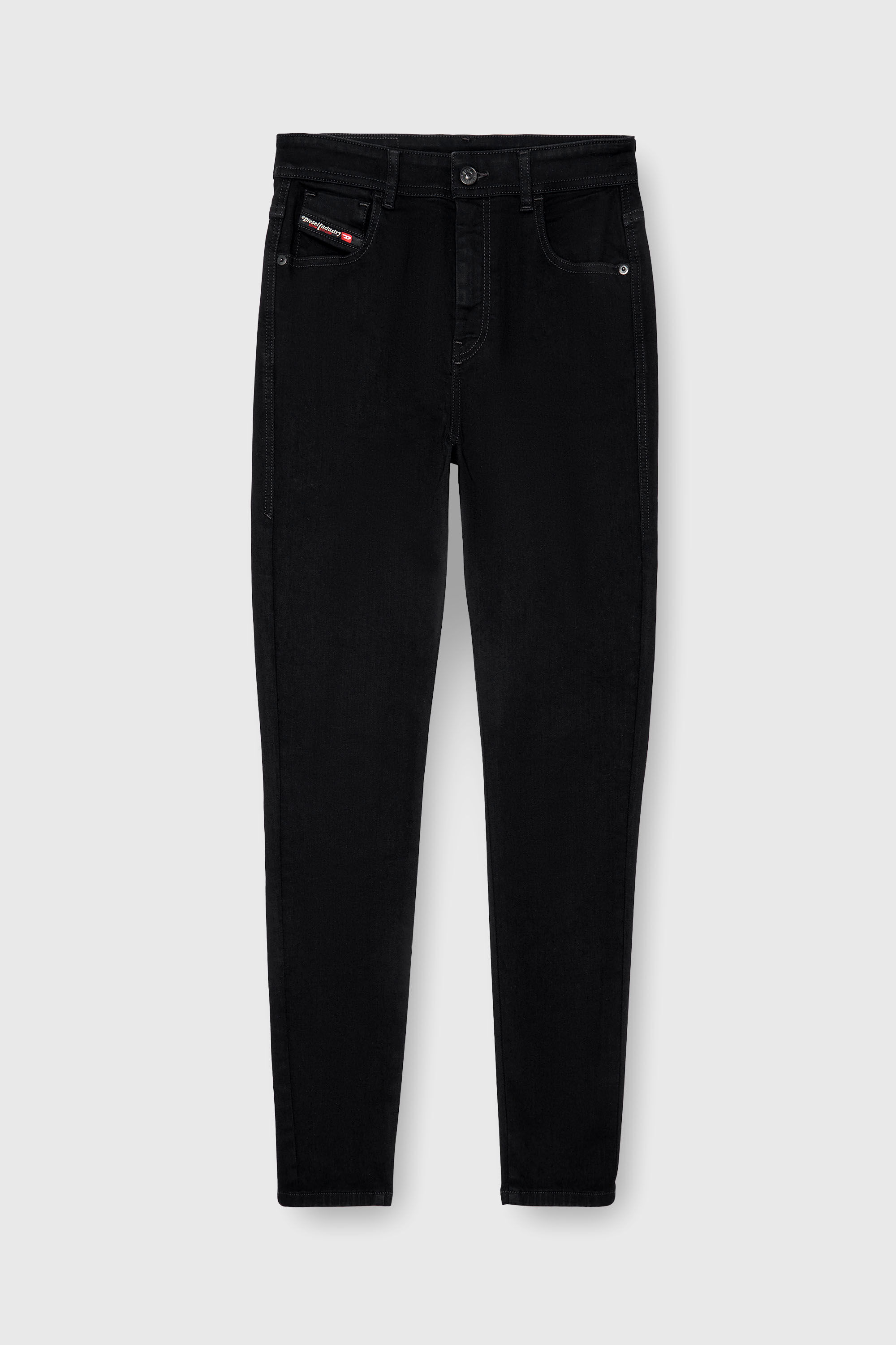 Diesel - Woman's Skinny Jeans 1984 Slandy-High 069EF, Black/Dark grey - 6
