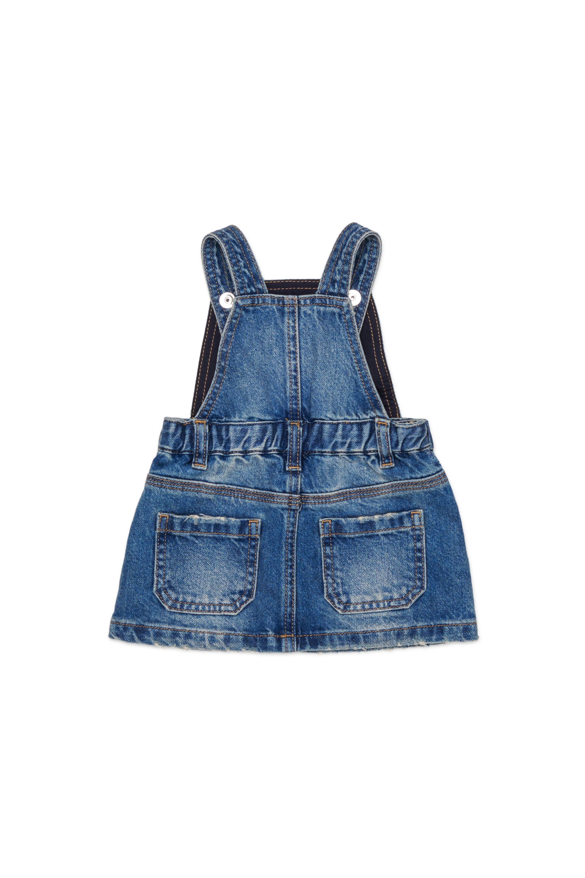 Diesel - JUMIB, Woman's Denim dungaree dress in Medium blue - 2