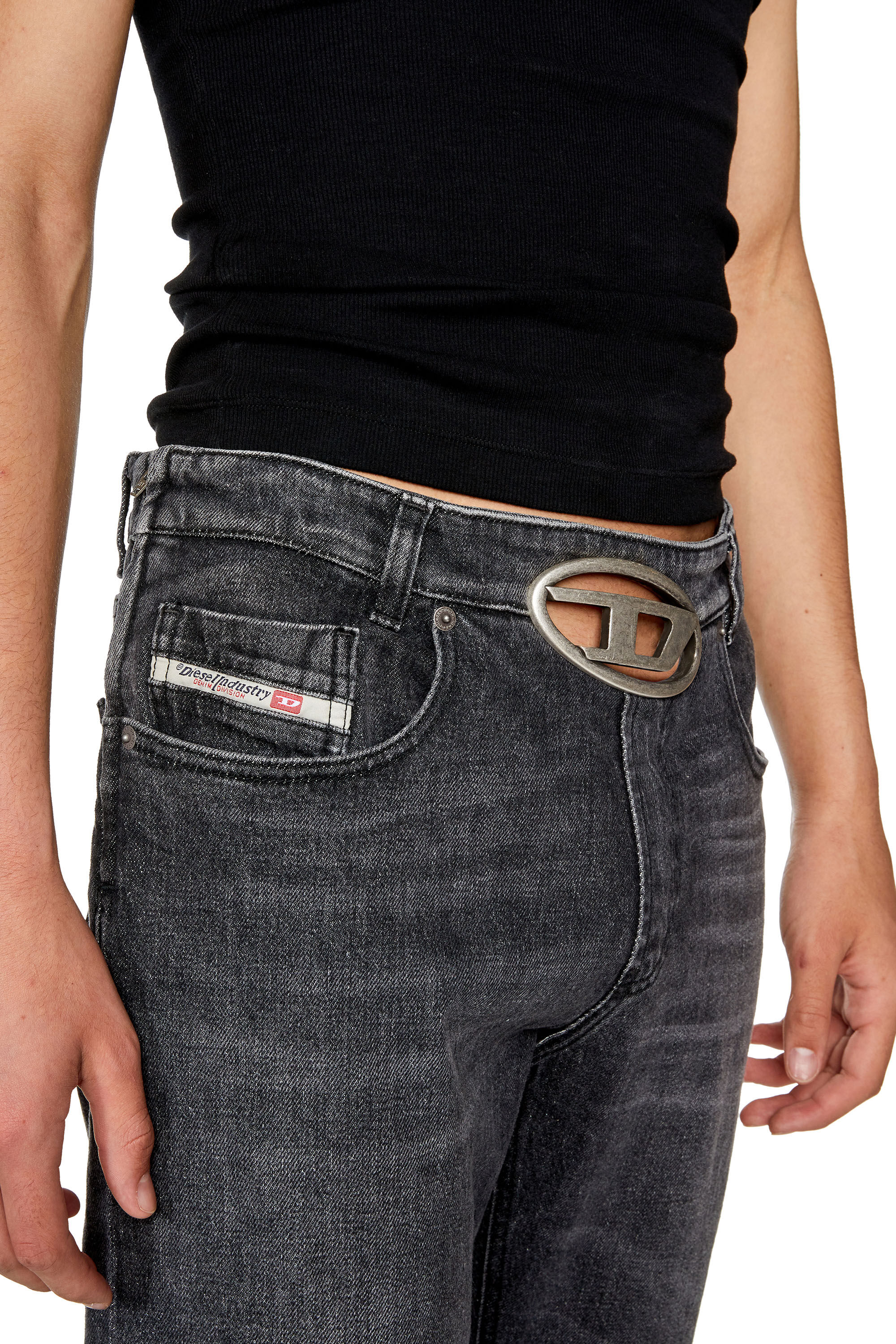 Black pocket jeans top
