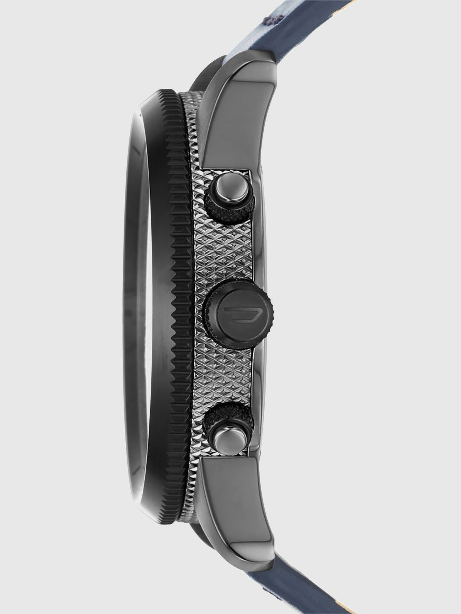 DZ4456 Man Denim watch with rotating topring 46 mm Diesel
