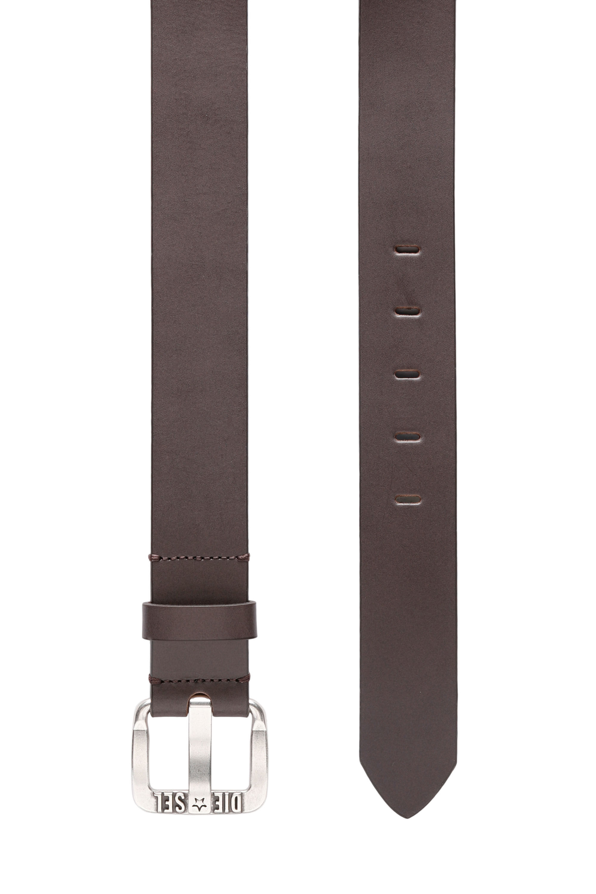 Diesel Men 00S Archive Brown Leather Belt Studs Grunge Size