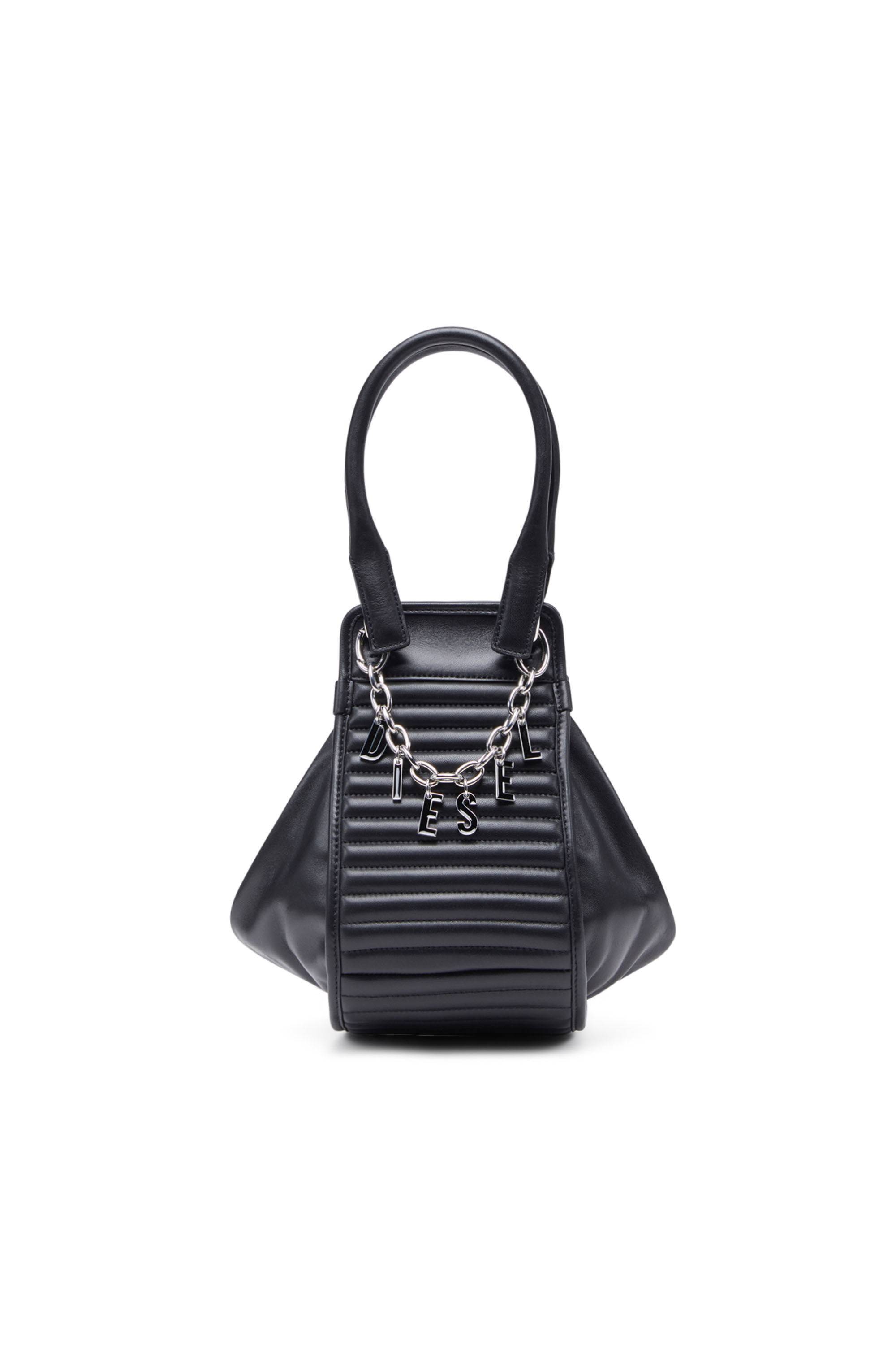 【DIESEL】ディーゼル D-Vina-Xs チェーンリンク トートバッグ D-VINA-RR XS Woman: Charmed Handbag in solarised Denim
