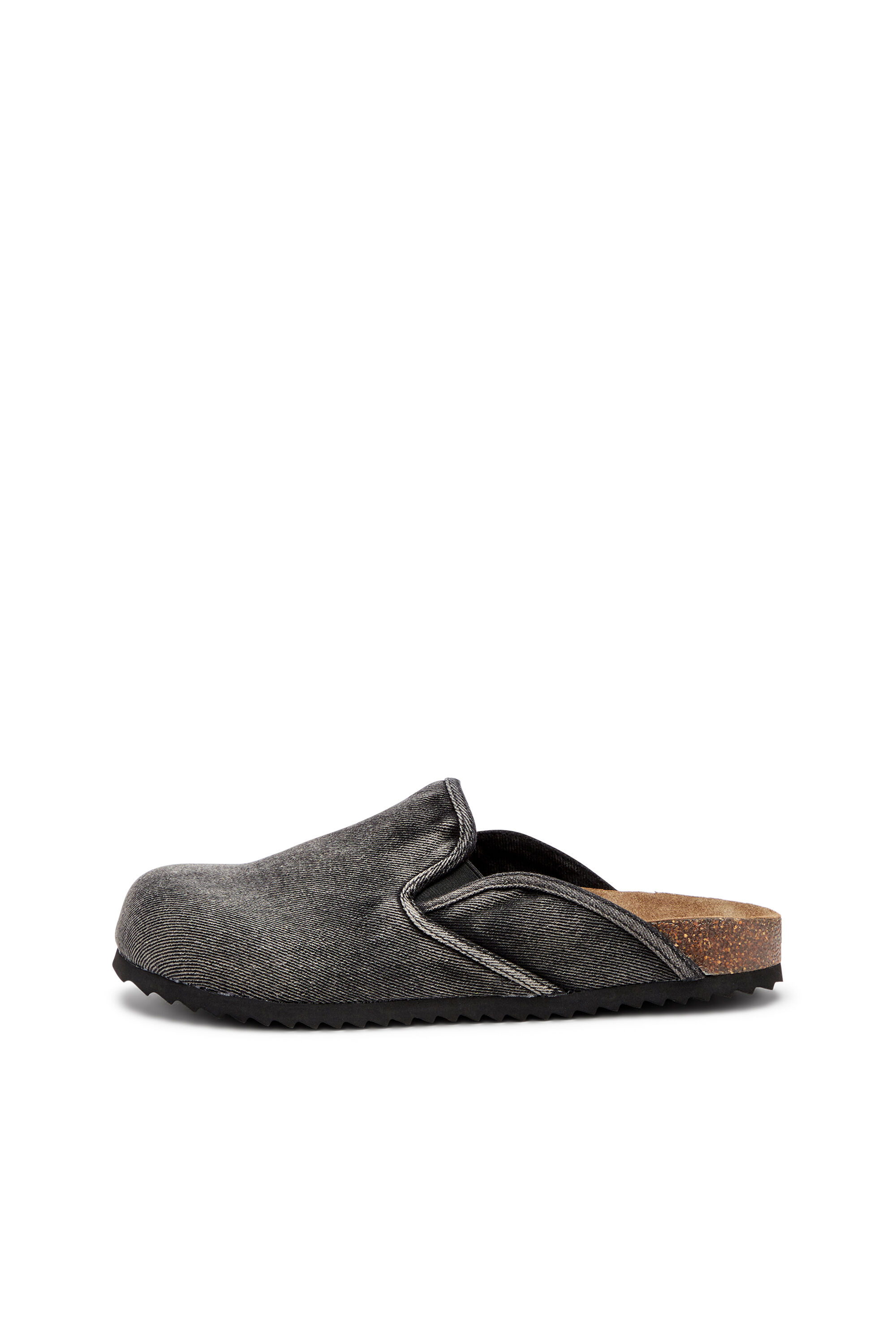 ★DIESEL★ D Woodstock Slip-On Black Y03537P0585H1939 Y03537 Men's D-Woodstock-Denim mules | Black | Diesel