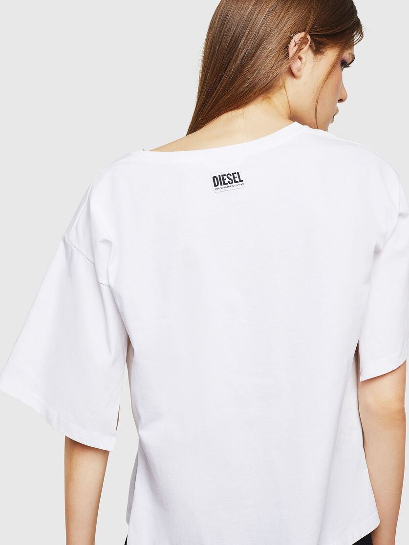 T Jacky J Women T Shirt With A Censored Photo Print Diesel T Jacky J Women T Shirt With A Censored Photo Print Diesel