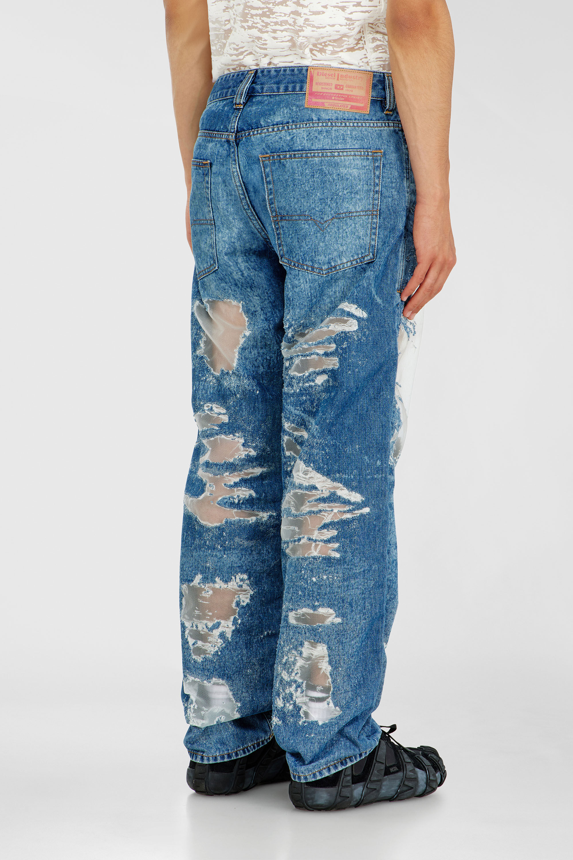 Diesel - Man's Regular Jeans 2024 D-Macs 068ZH, Medium blue - 3