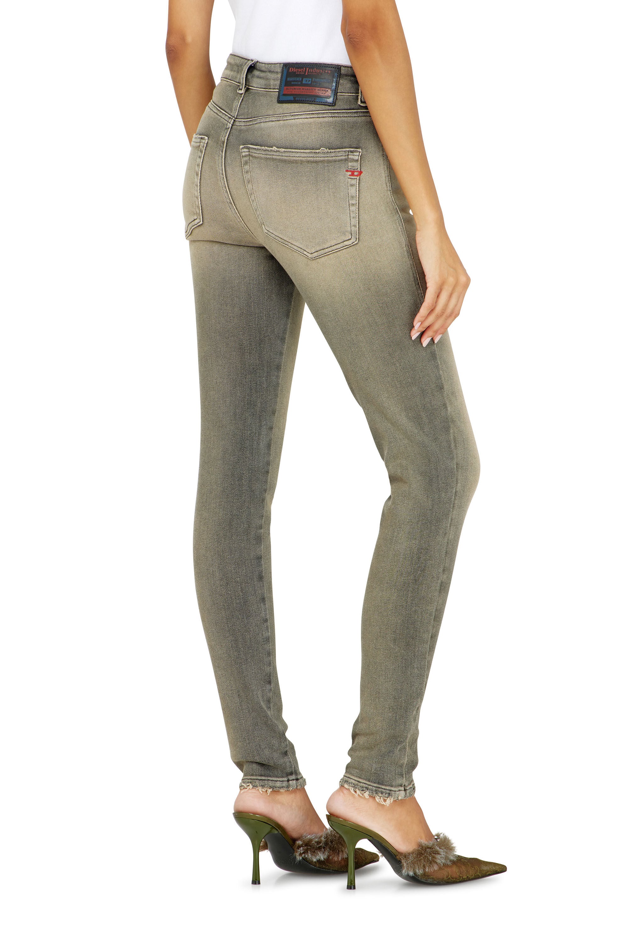 Diesel - Woman's Skinny Jeans 2017 Slandy 09P32, Grey - 5