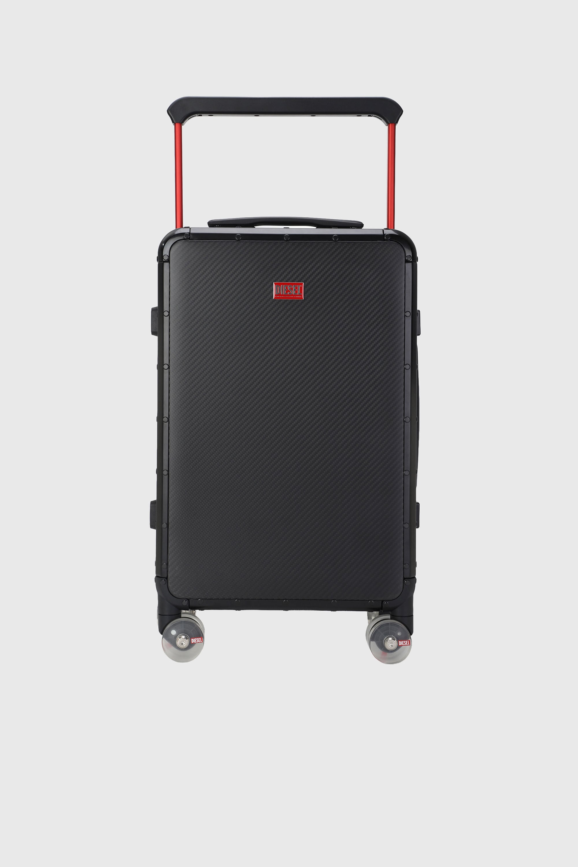 Diesel - DSL CARBON FIBER TROLLEY-BLACK- DSL001, Unisex's Carbon fiber suitcase size S in Black - 1
