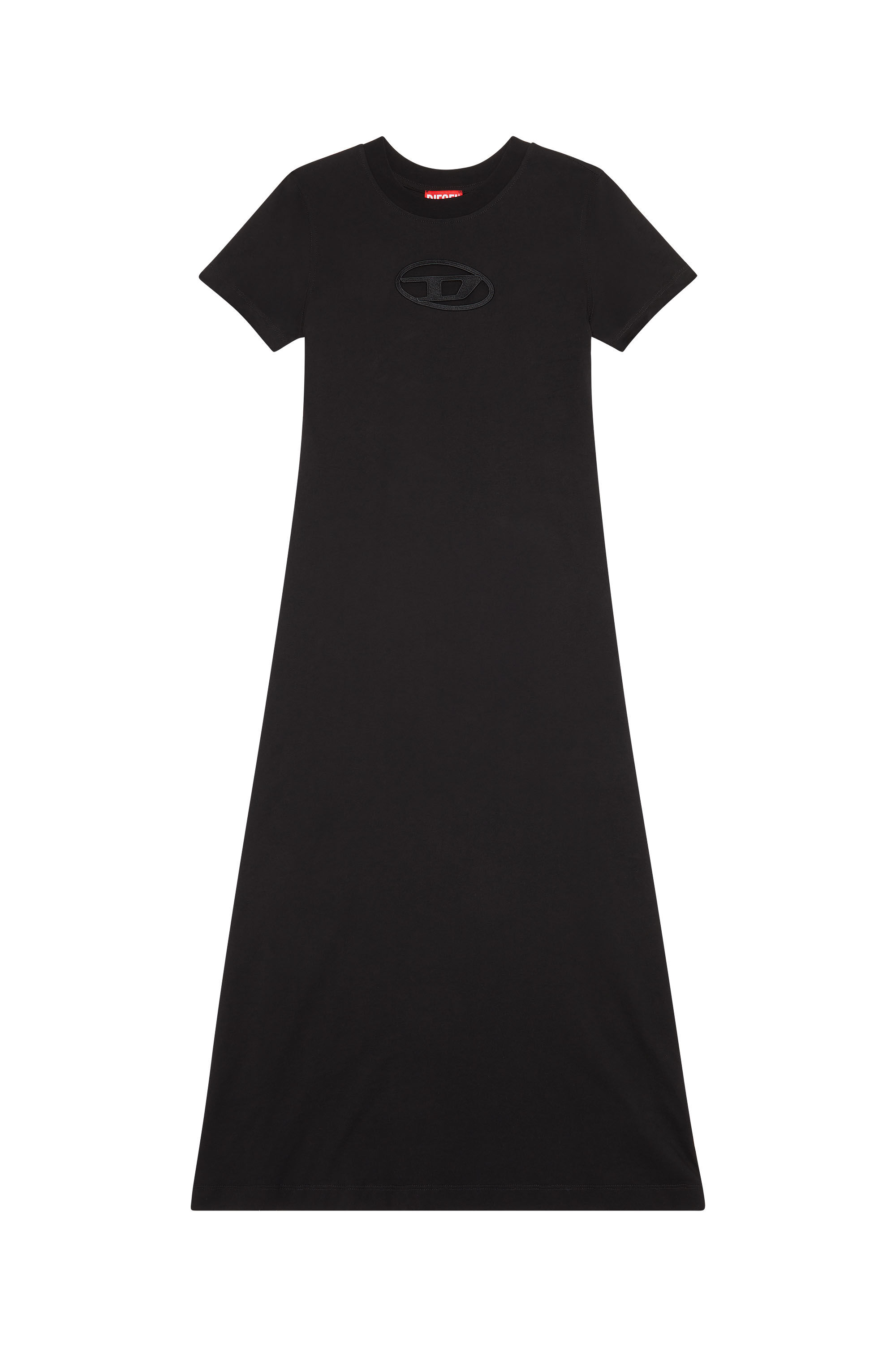 Women s T shirt dress with embroidered D D ALIN OD Diesel