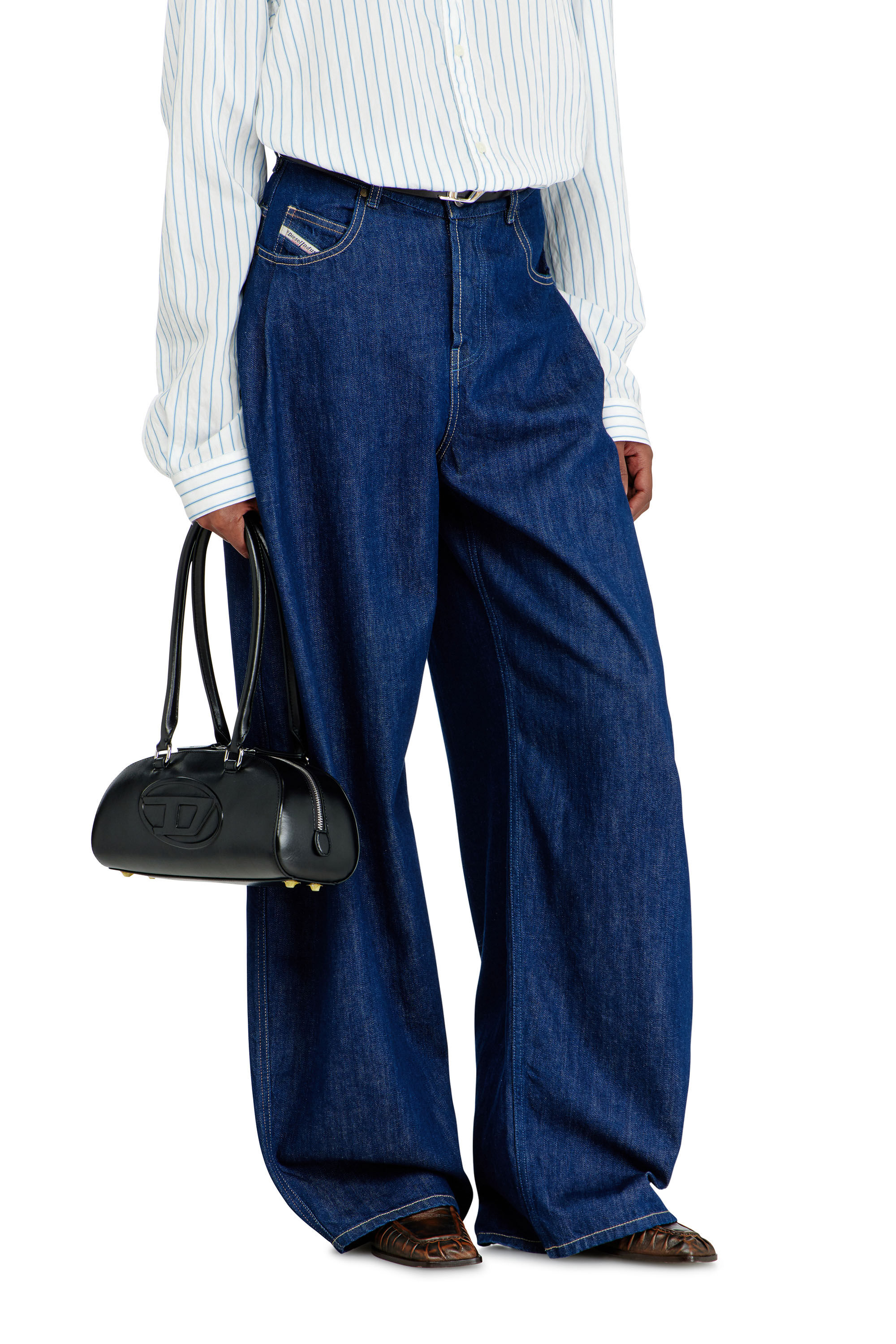 Diesel - Woman's Relaxed Jeans 1987 D-Khelz 09Q09, Dark Blue - 7