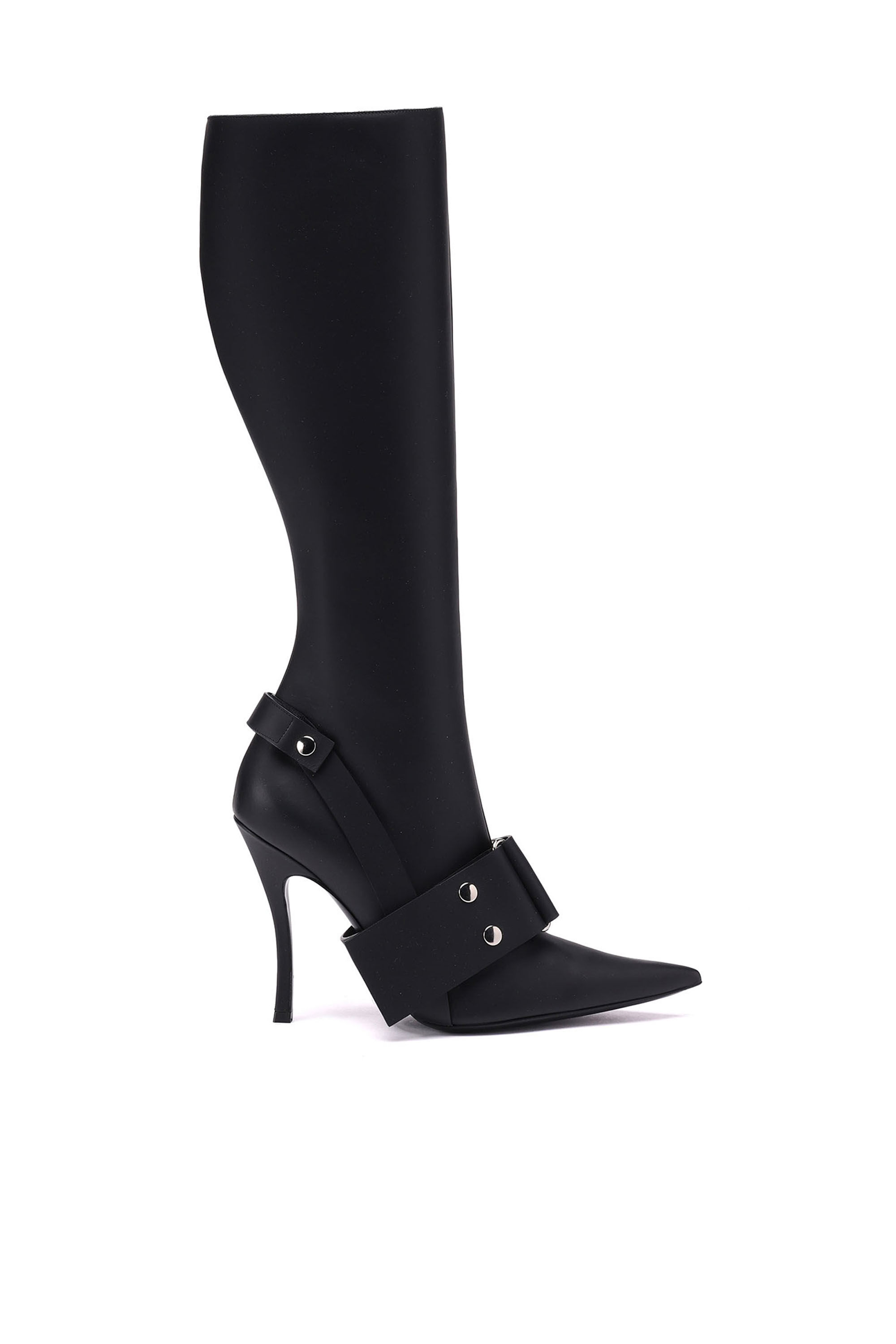 D VENUS WB Woman Leather wide shaft knee boot Diesel