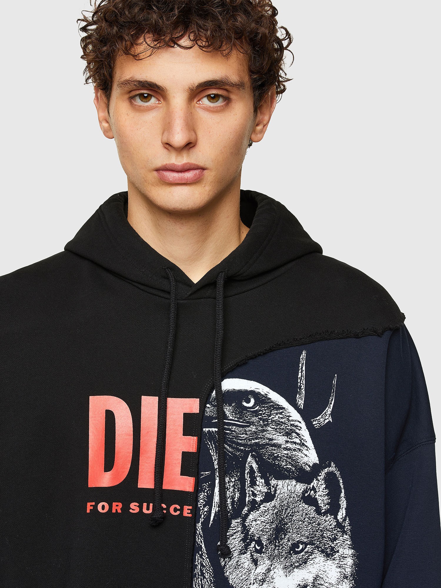 Diesel wolf hoodie clearance