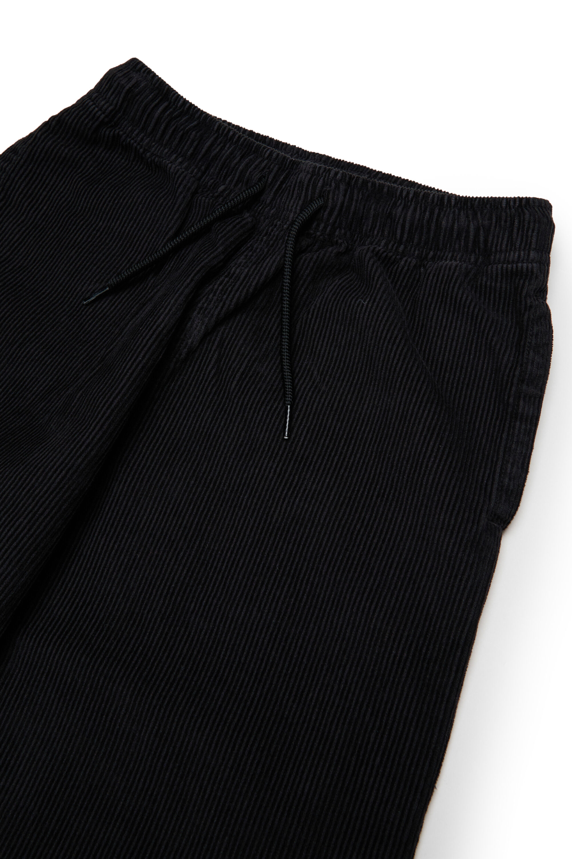 Diesel - PMILL, Man's Corduroy pants with drawstring waist in Black - 3