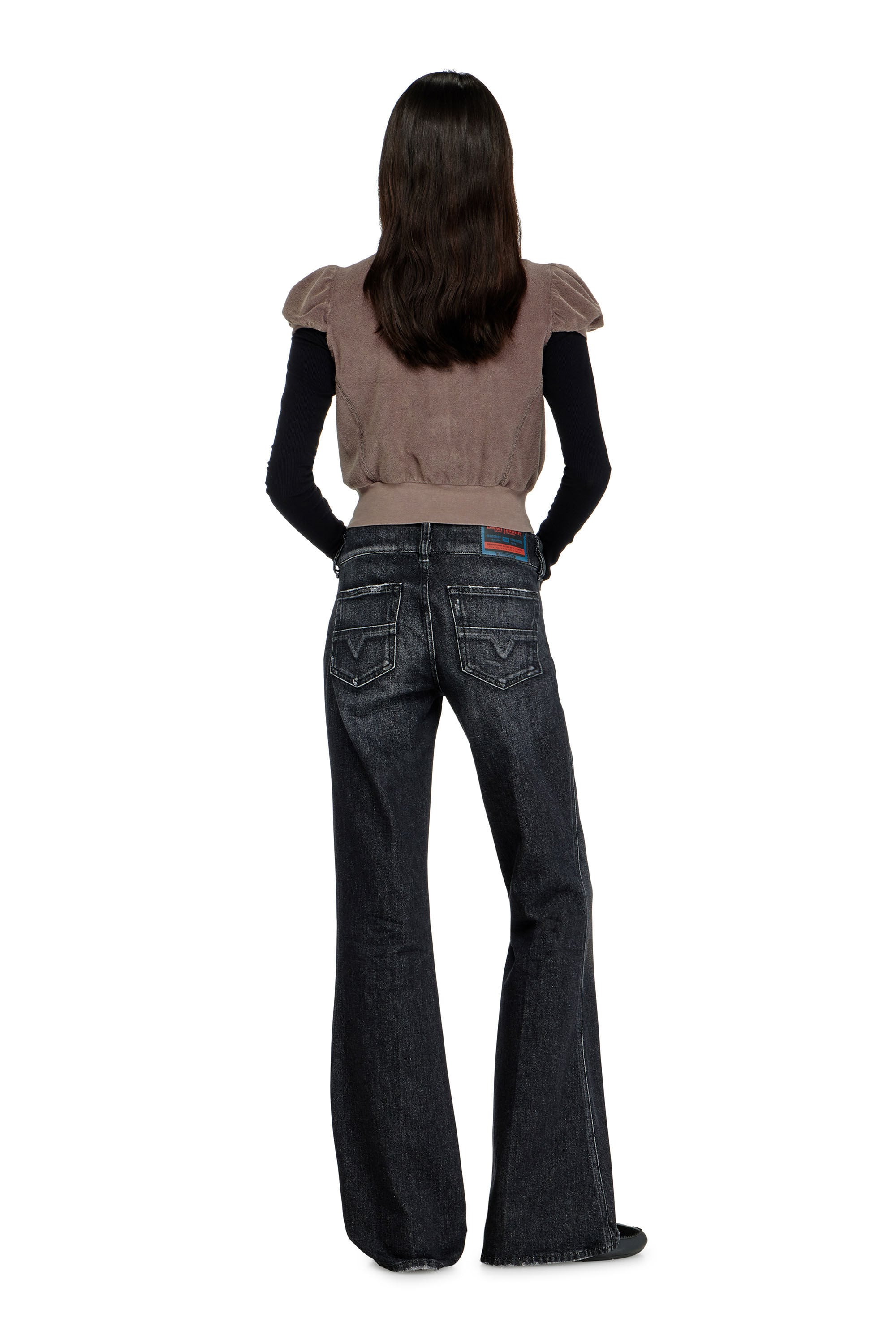 Women's Bootcut Jeans | Low Waist D-Hush | Black/Dark grey | Diesel LU