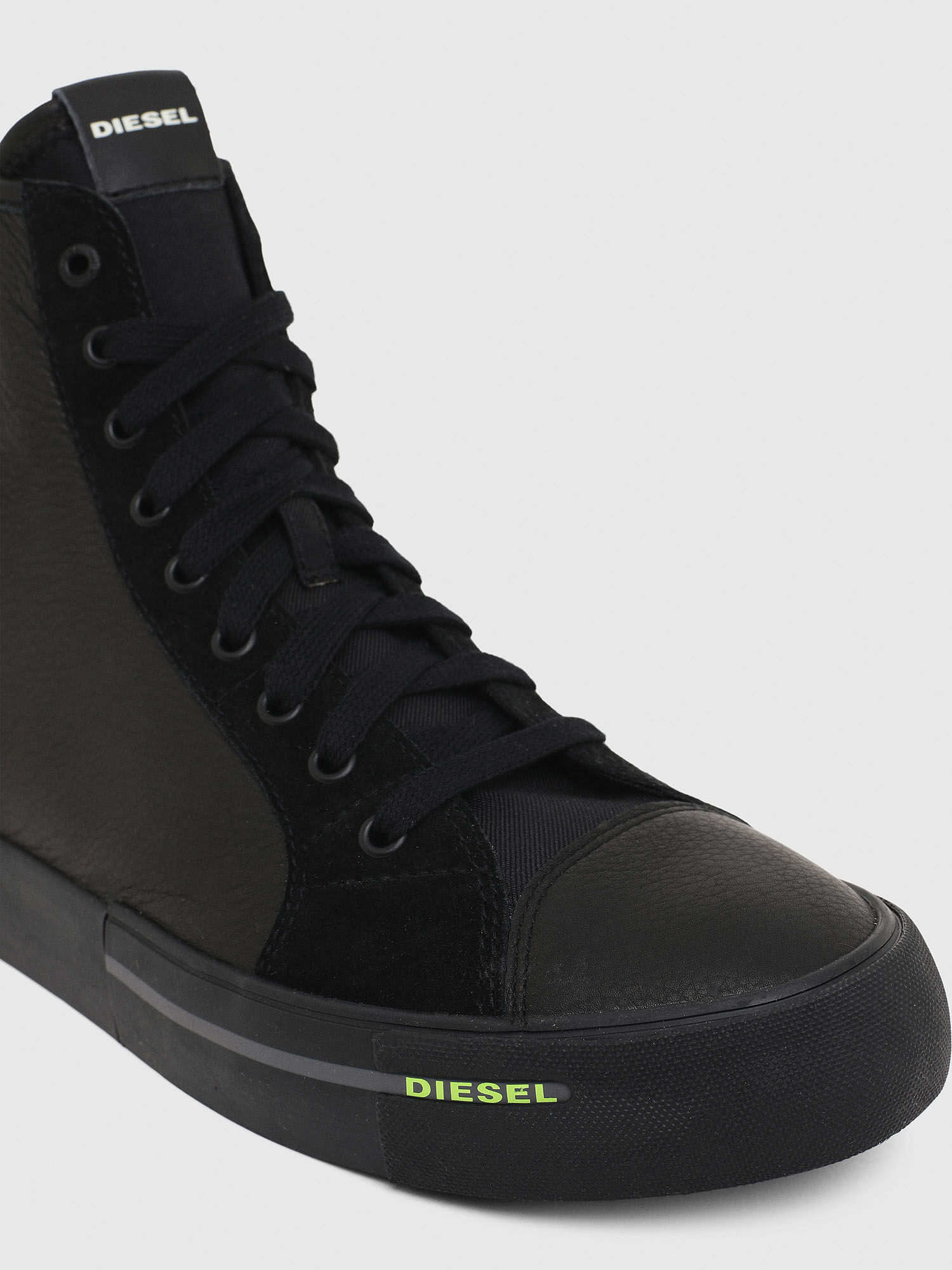 diesel black high tops