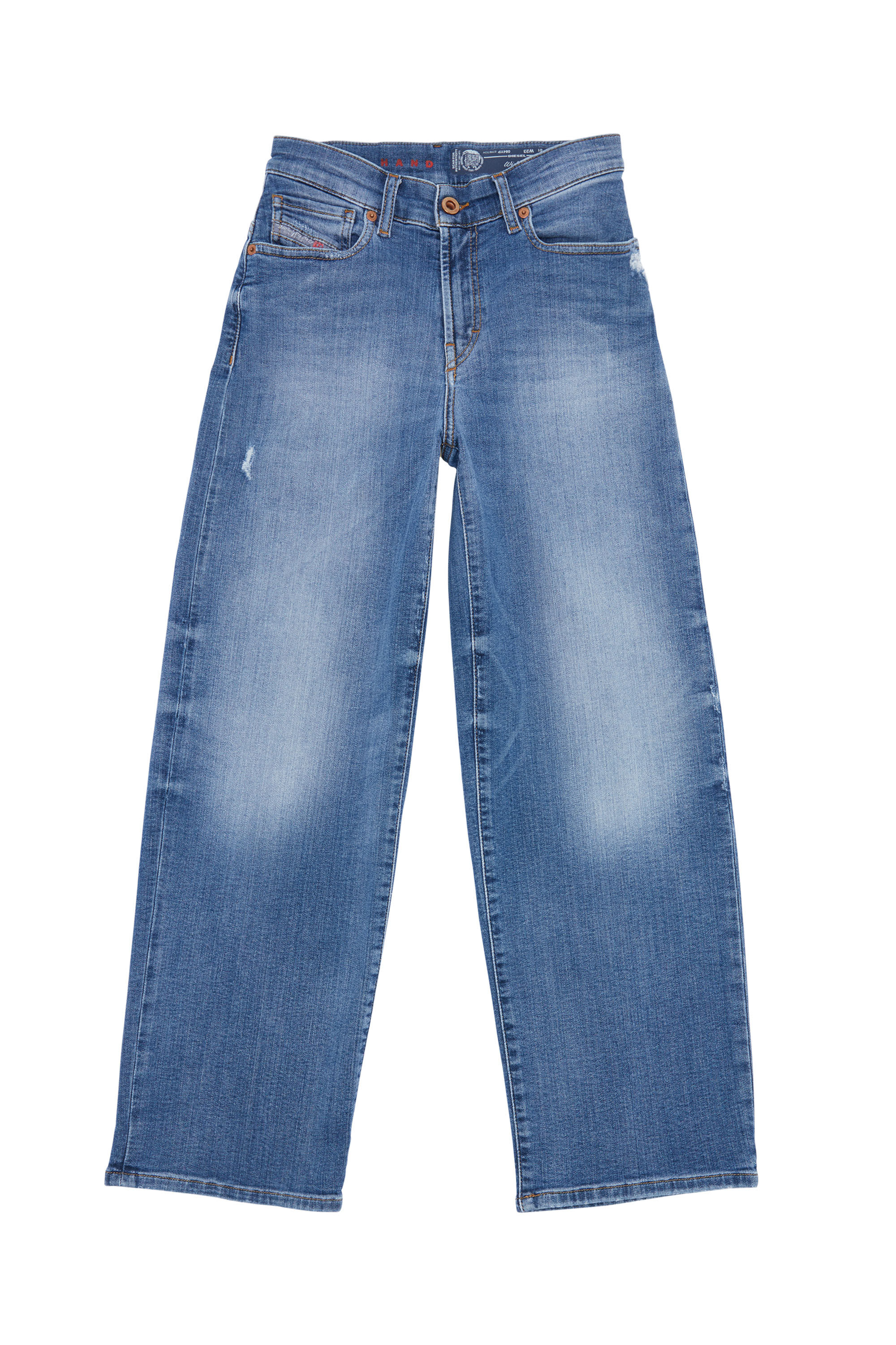 【送料&関税込】TotAme Light Blue Wide Jeans With Logo Patc Totême Light Blue Wide Jeans With Logo Patch In Denim Woman
