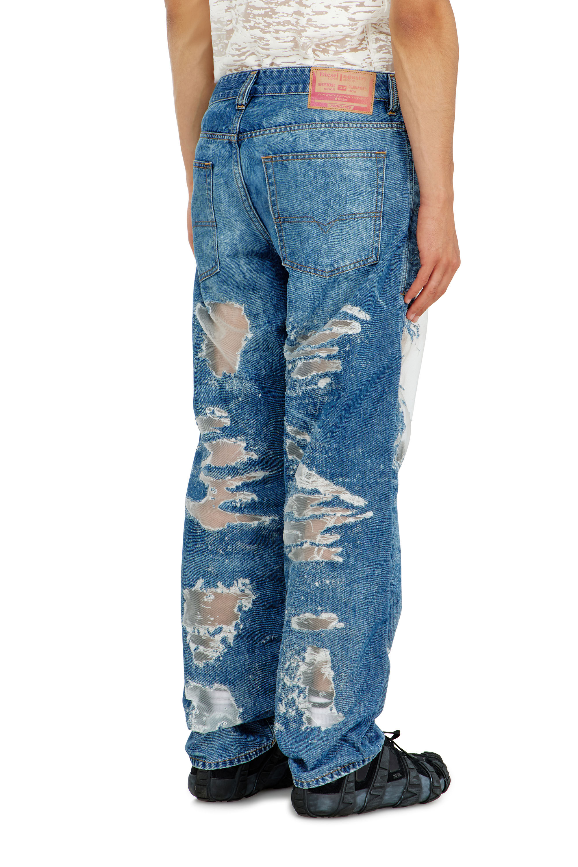 Diesel - Man's Regular Jeans 2024 D-Macs 068ZH, Medium blue - 3