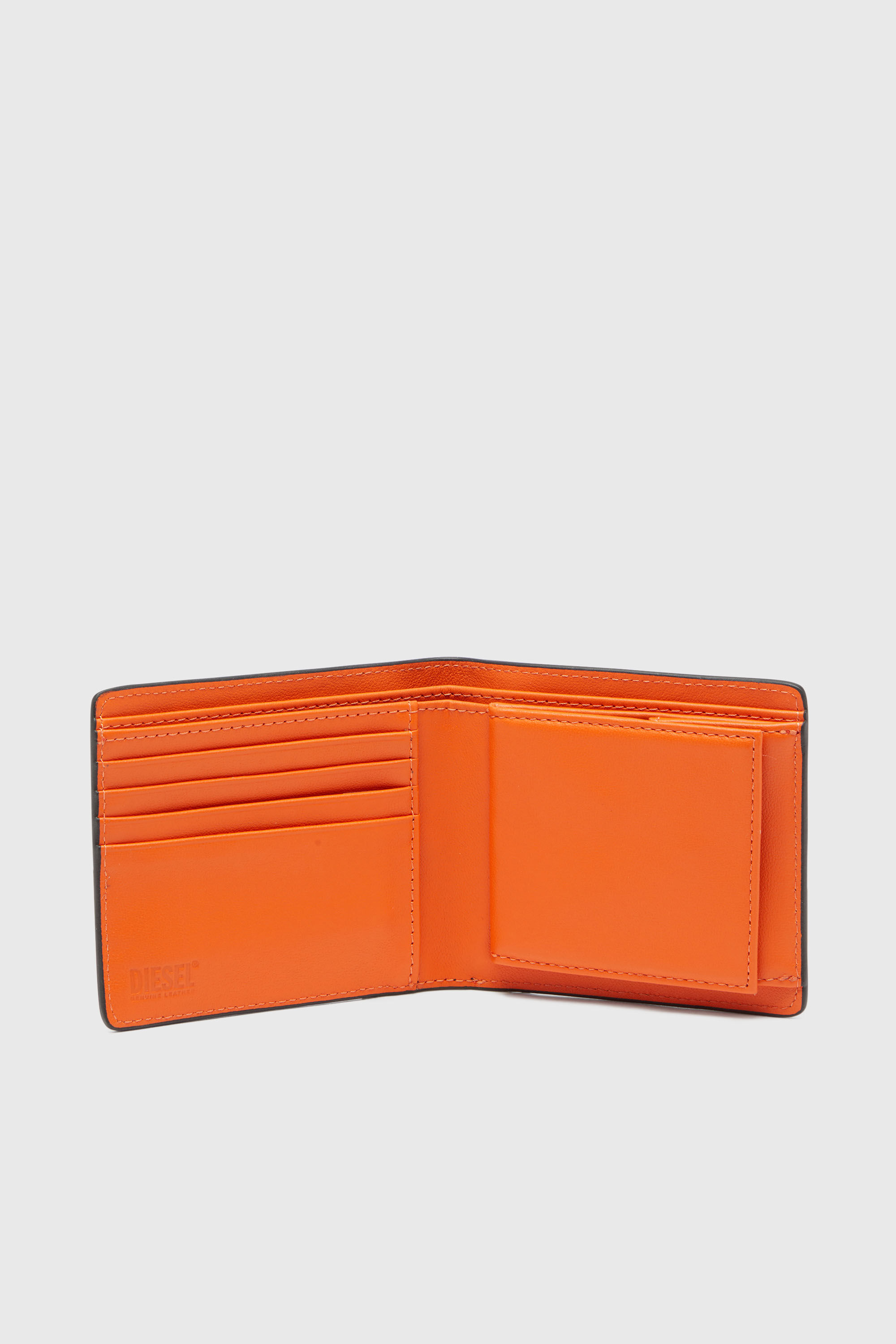BISCOTTO BI-FOLD COIN S 3D, Black/Orange