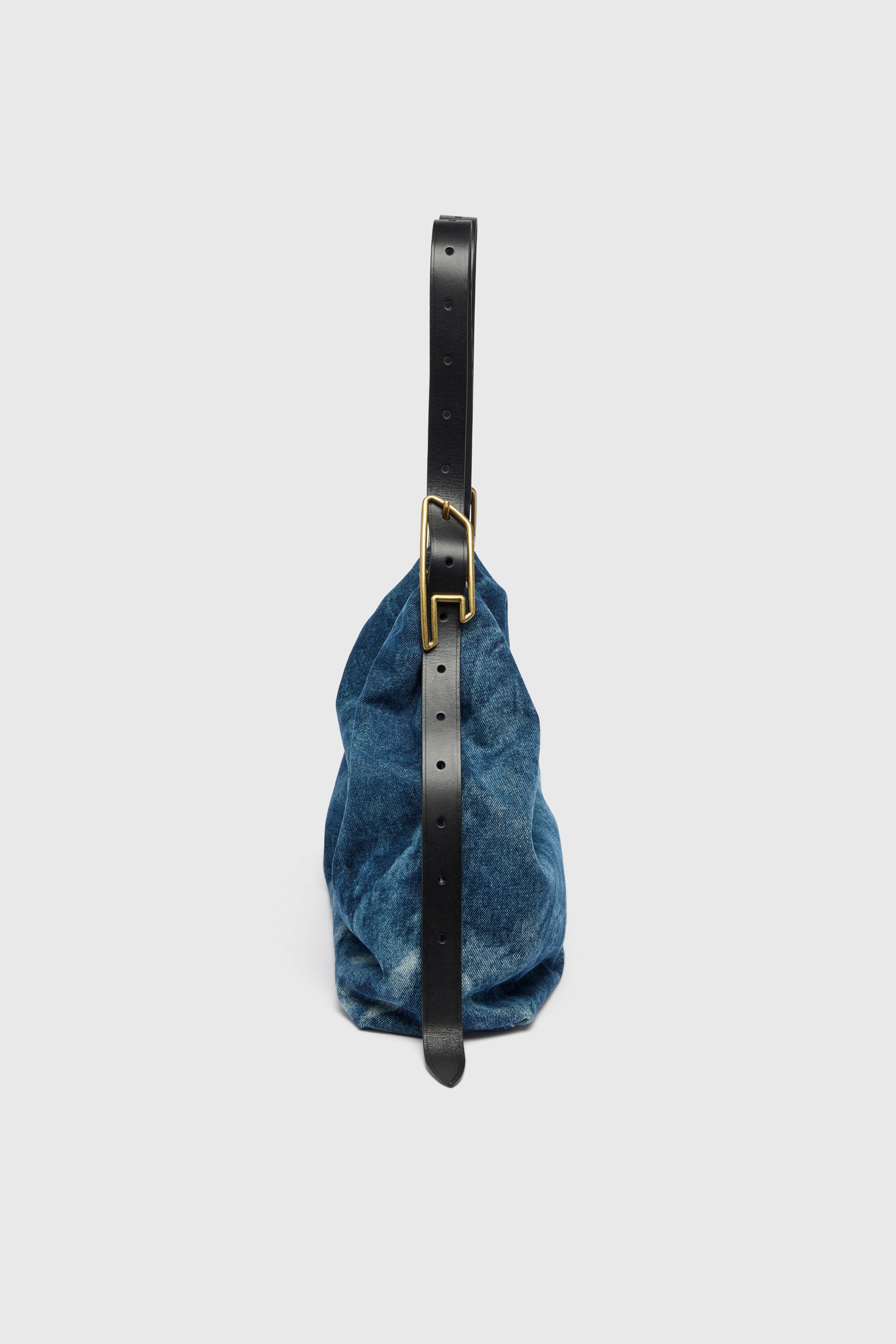 Diesel - D-LINE HOBO L, Woman's D-Line-Denim hobo bag in Medium blue - 4